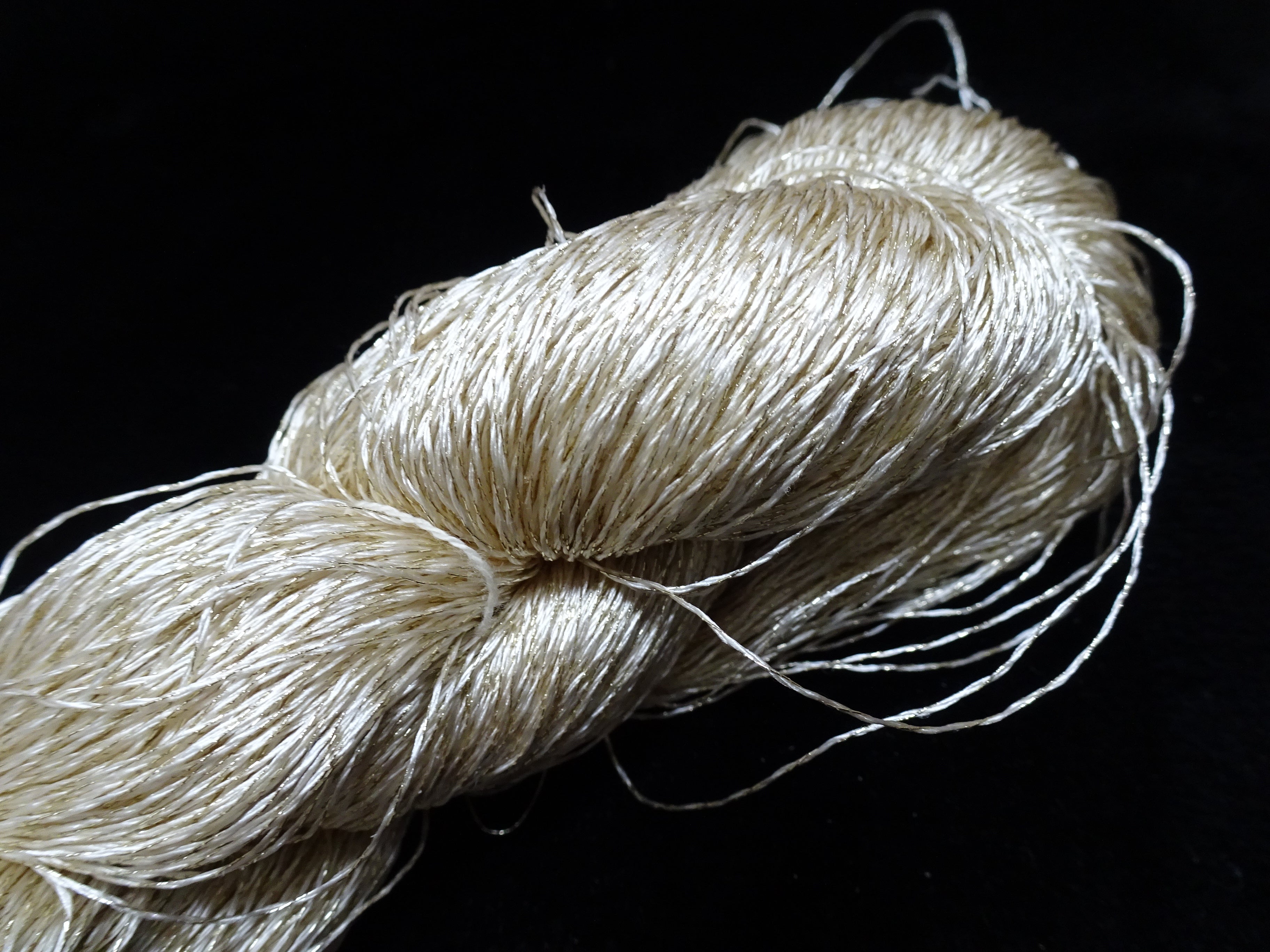 Japanese Vintage High Class Rare Silk Thread Mixture of Gold embroidery 17891