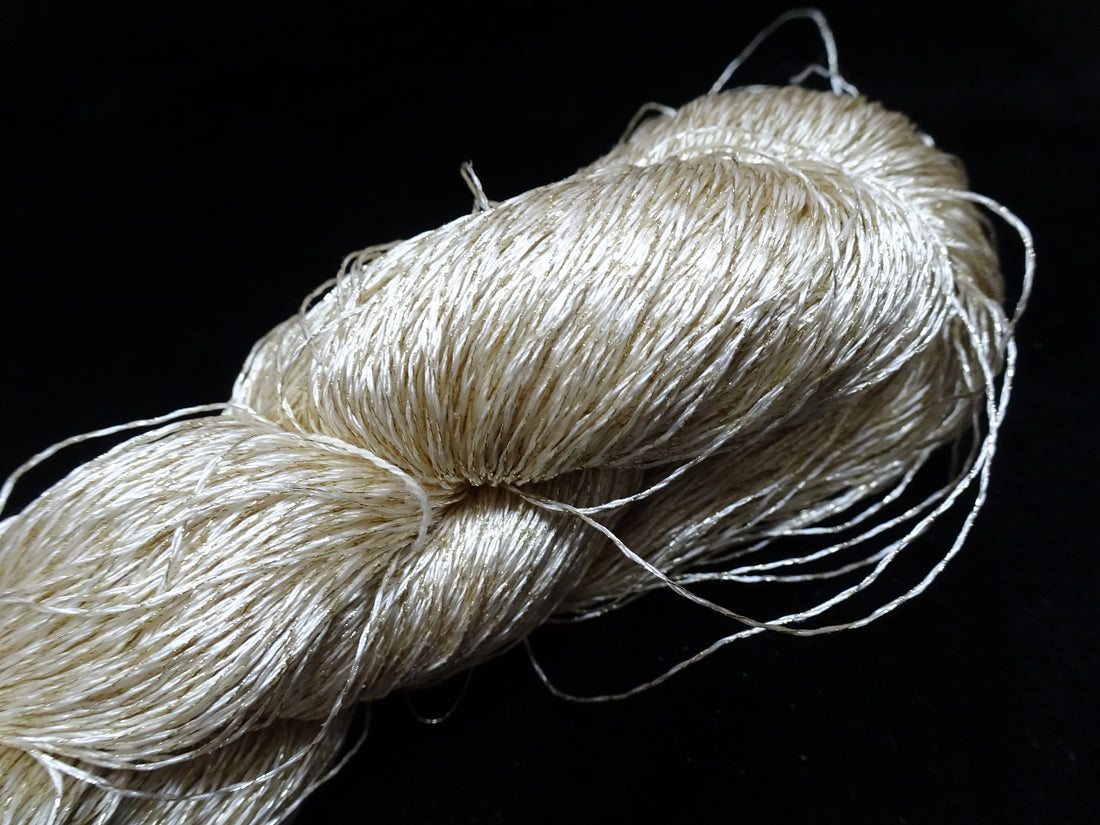 Japanese Vintage High Class Rare Silk Thread Mixture of Gold embroidery 17891
