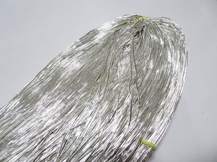 Japanese Vintage Real Silver Leaf Thread Kinkoma Embroidery S16  0.95mm