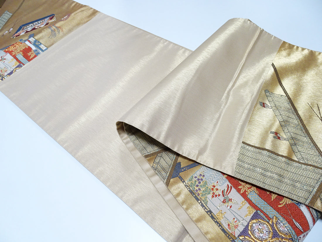 Japanese Kimono Silk Fukuro Woven Sword & Kimono (tagasode) Pattern 12178