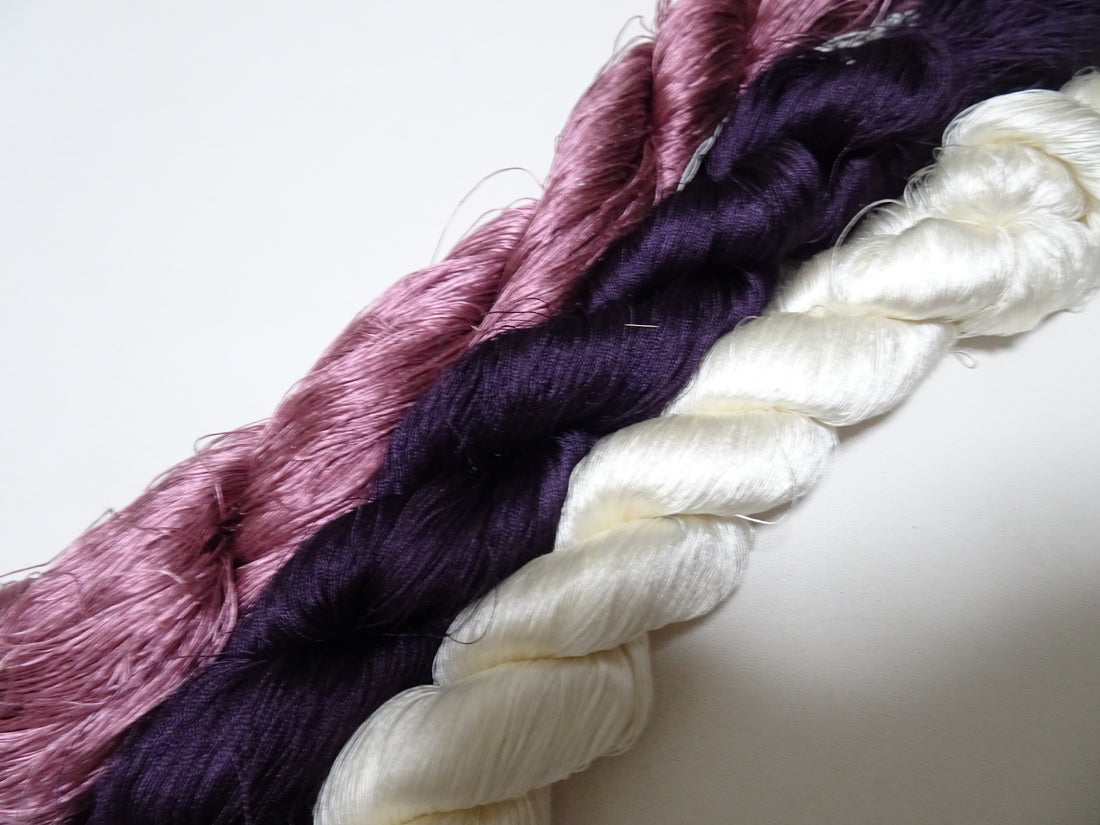 Japanese vintage silk thread 3sets embroidery 8467