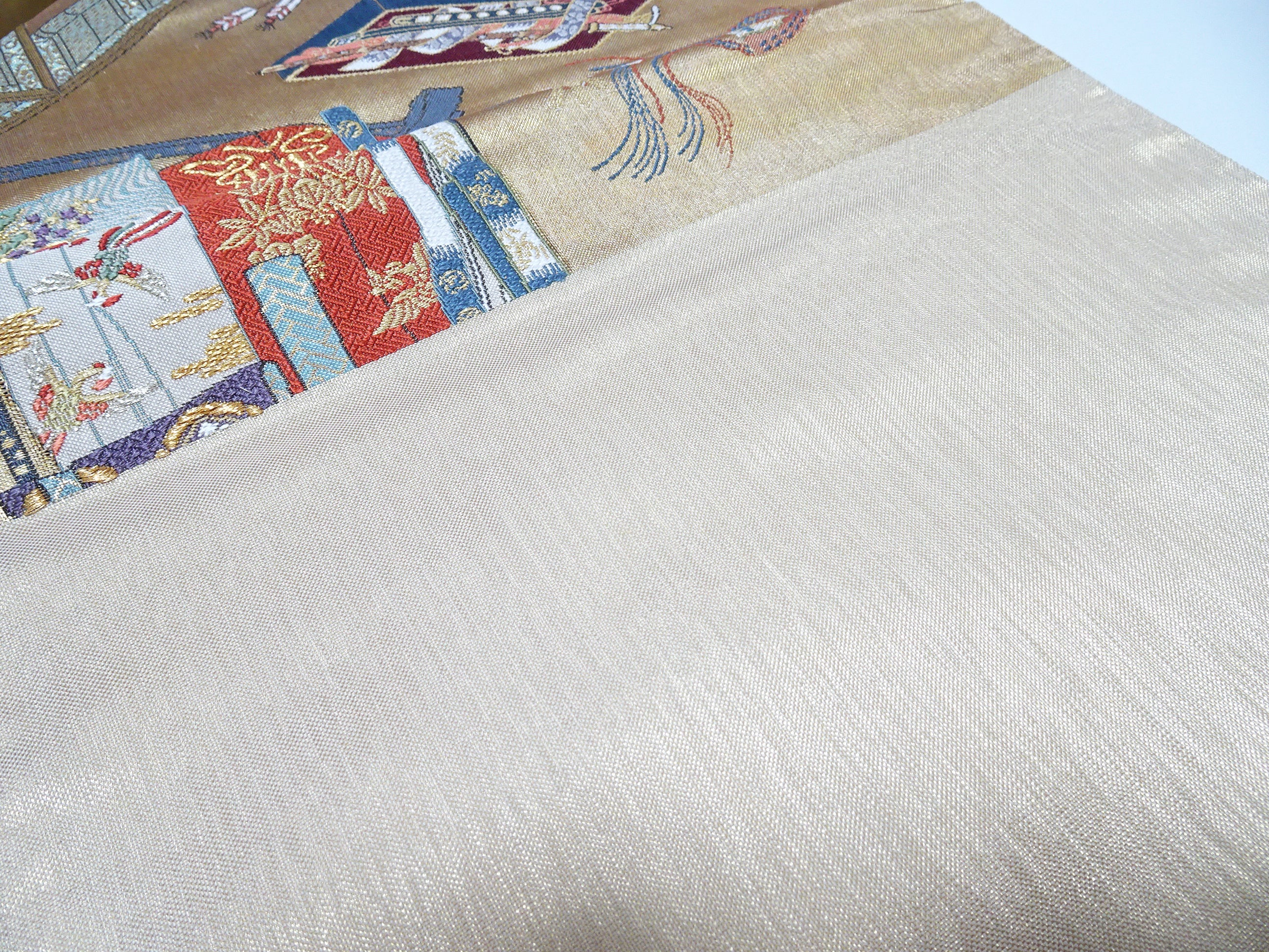 Japanese Kimono Silk Fukuro Woven Sword & Kimono (tagasode) Pattern 12178