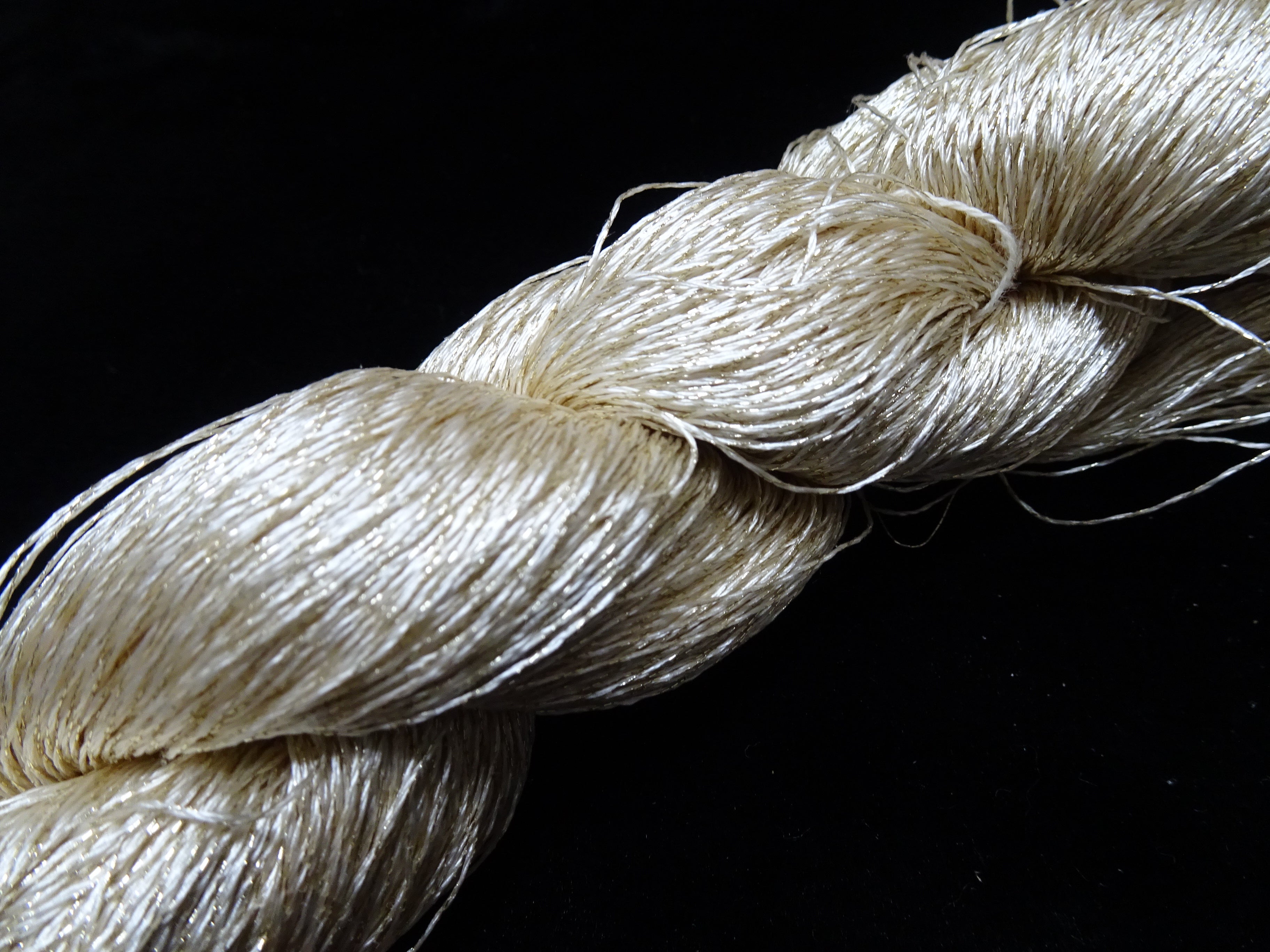 Japanese Vintage High Class Rare Silk Thread Mixture of Gold embroidery 17891