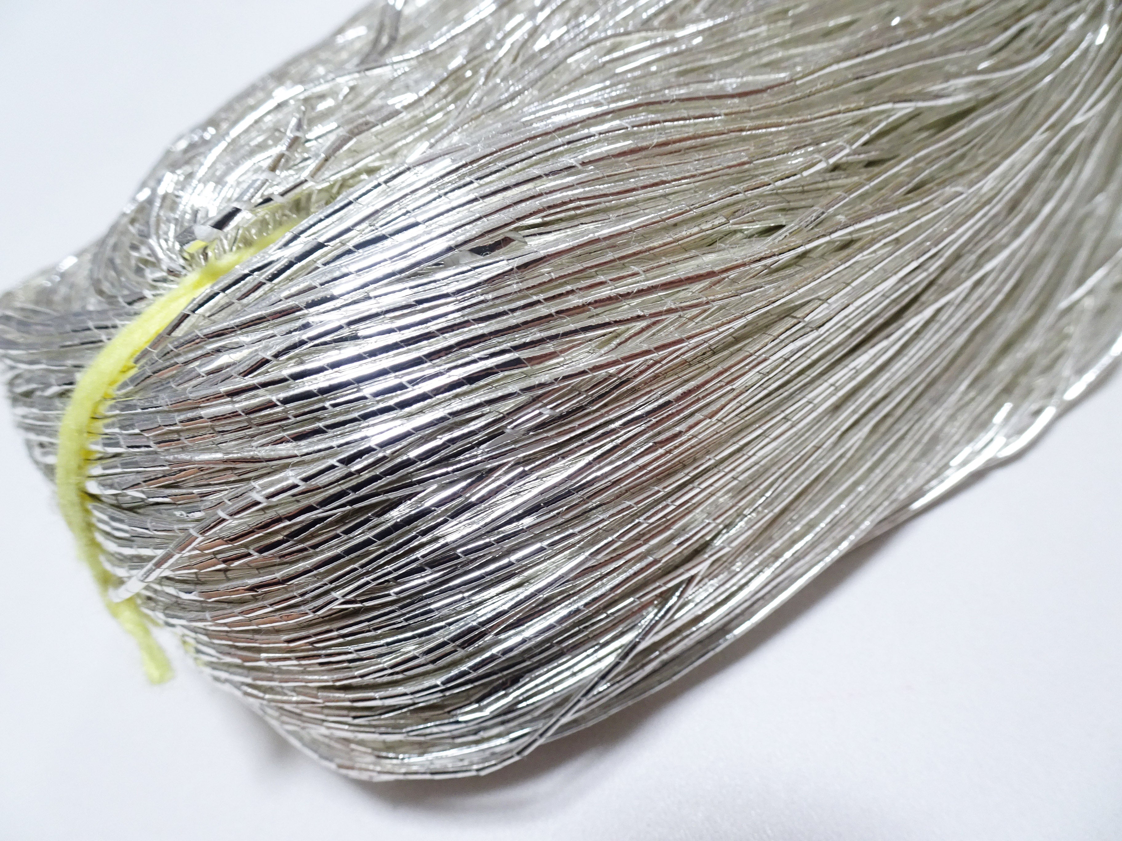 Japanese Vintage Real Silver Leaf Thread Kinkoma Embroidery S16  0.95mm