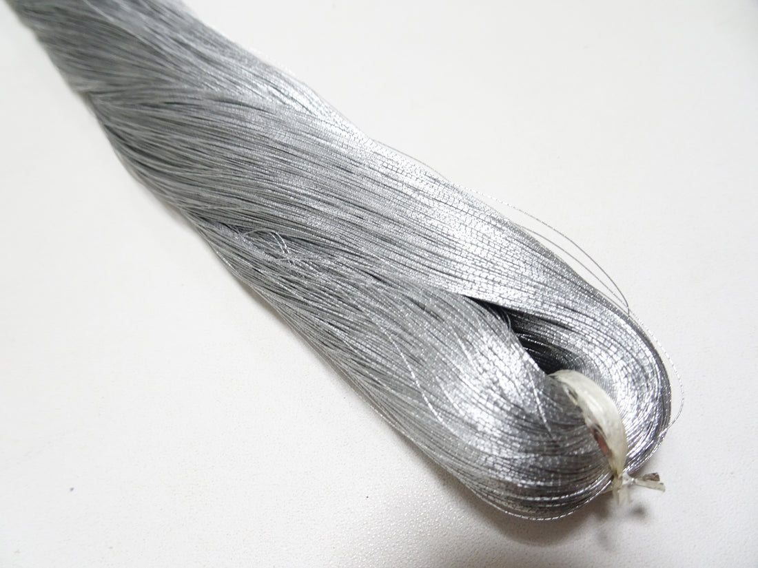 Japanese vintage rare Superb pure silver leaf thread color SA2 2000M ...