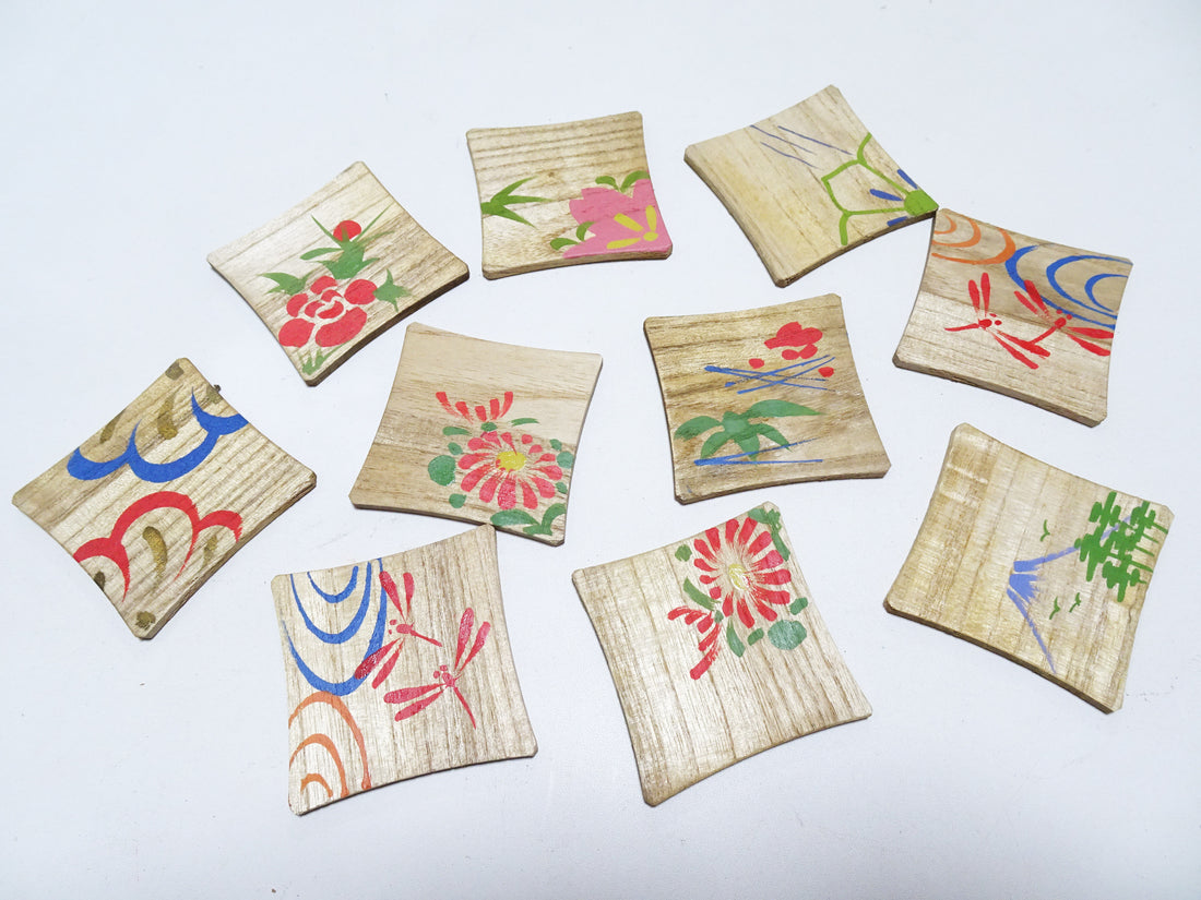 Vintage Japanese Wooden Thread Spools 10sets 17446