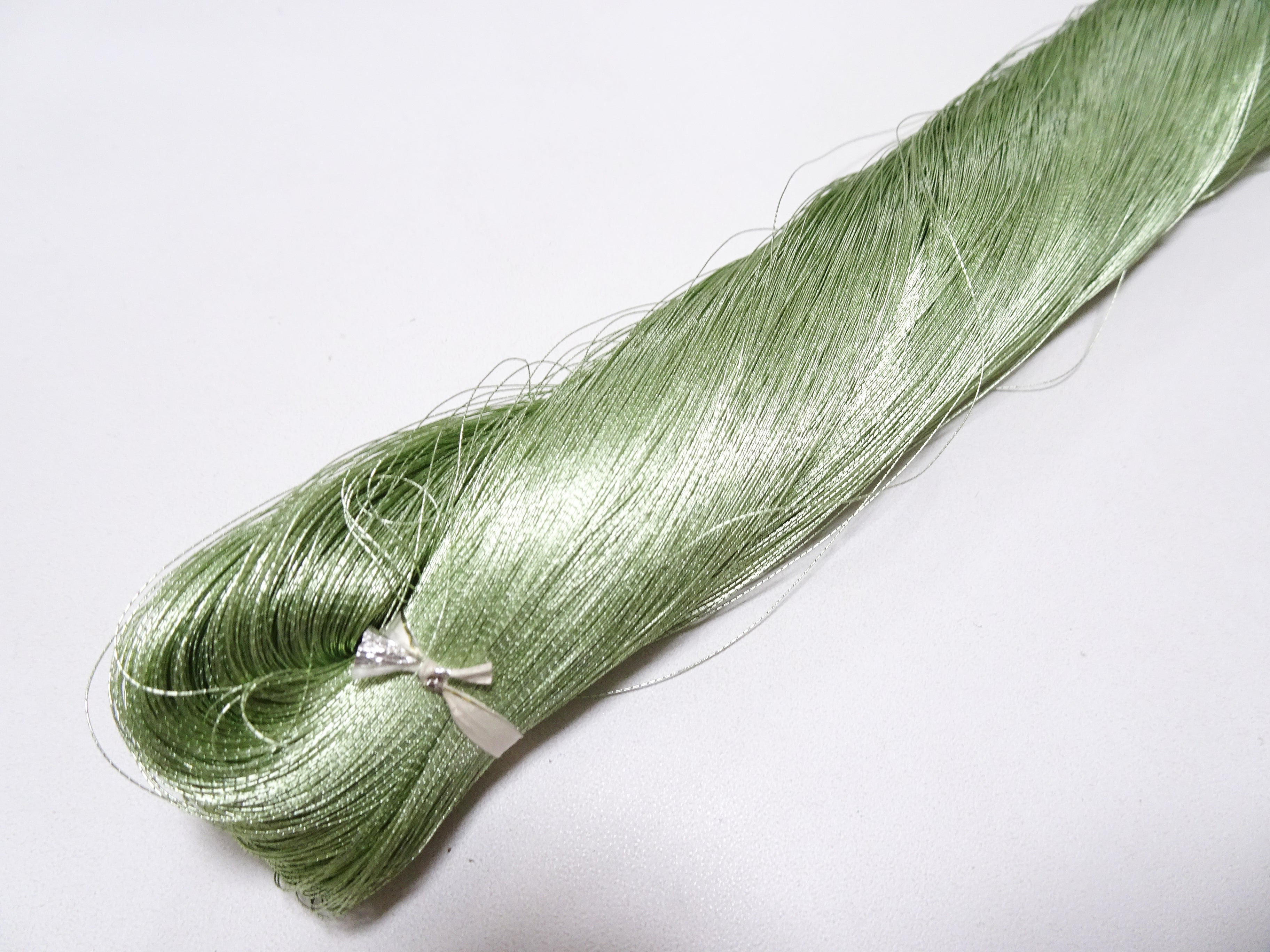 Thread Leaves Japanese vintage rare Superb pure silver leaf thread color SA3 2000M ...
