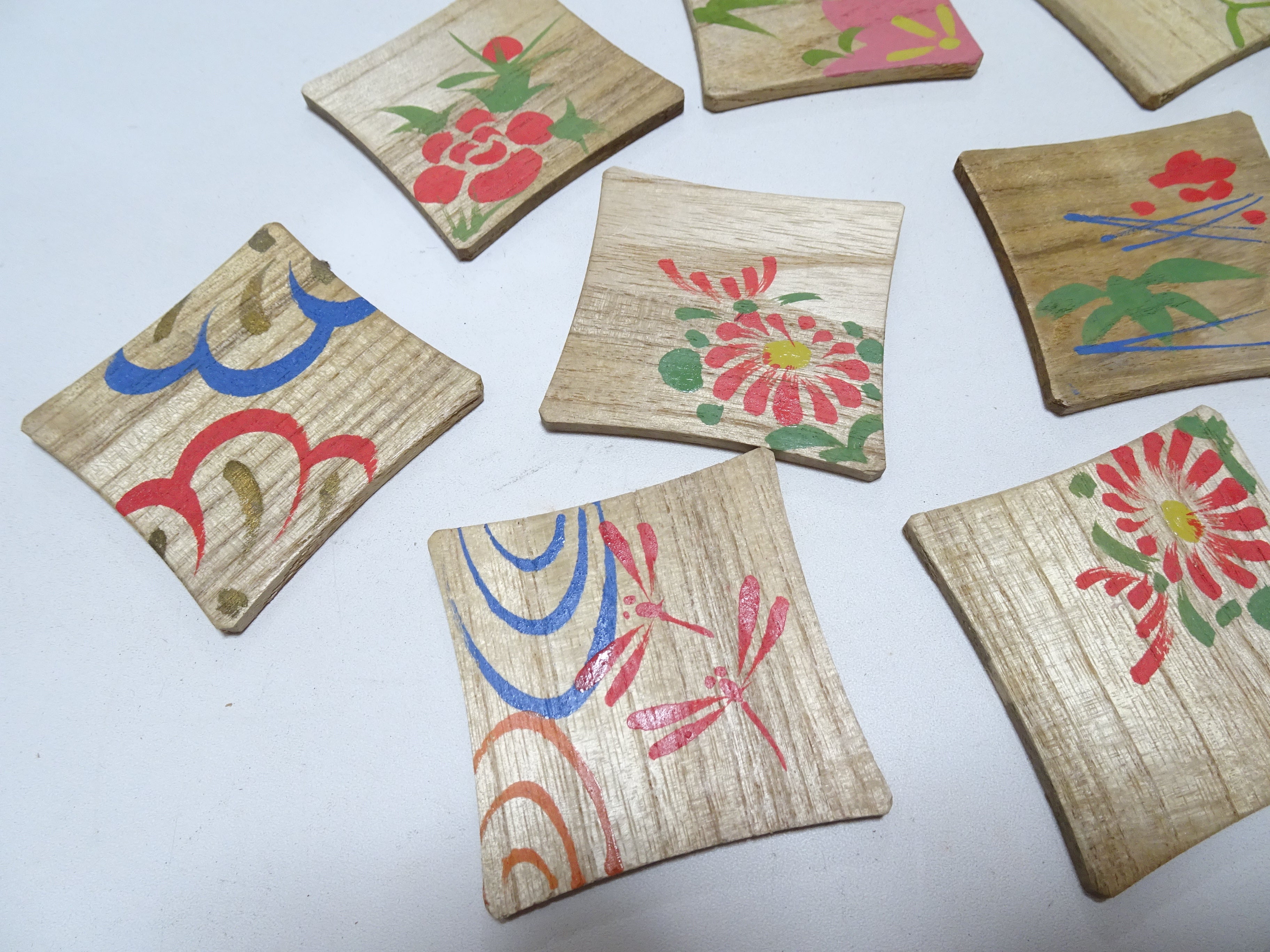 Vintage Japanese Wooden Thread Spools 10sets 17446