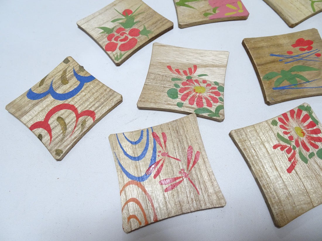 Vintage Japanese Wooden Thread Spools 10sets 17446