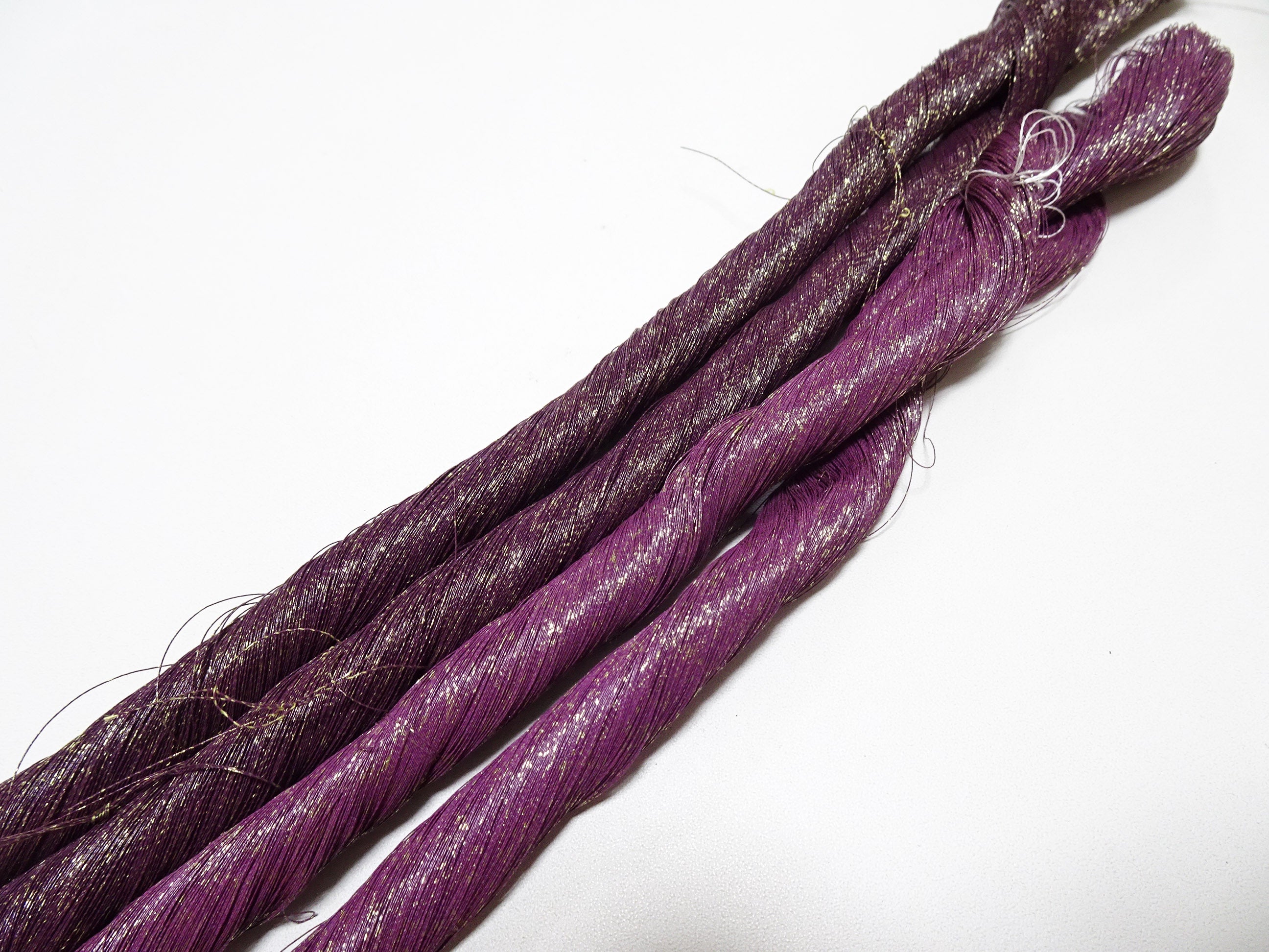 Special price! Japanese Vintage Super Rare Urushi (japanese lacquer) Kinsunago thread 2sets Over 1500M  0.16mm  12599