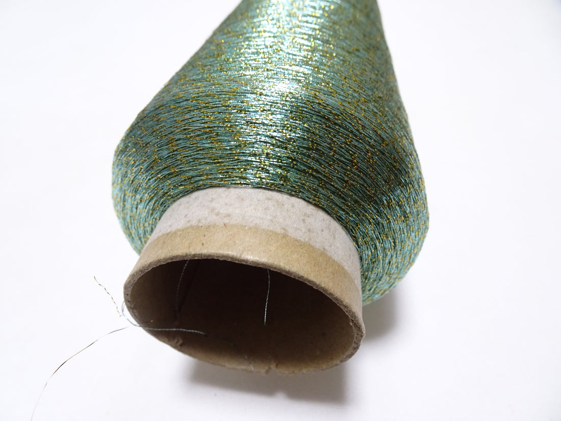 Super Special price! Japanese vintage metallic lame thread embroidery 5000M 9337