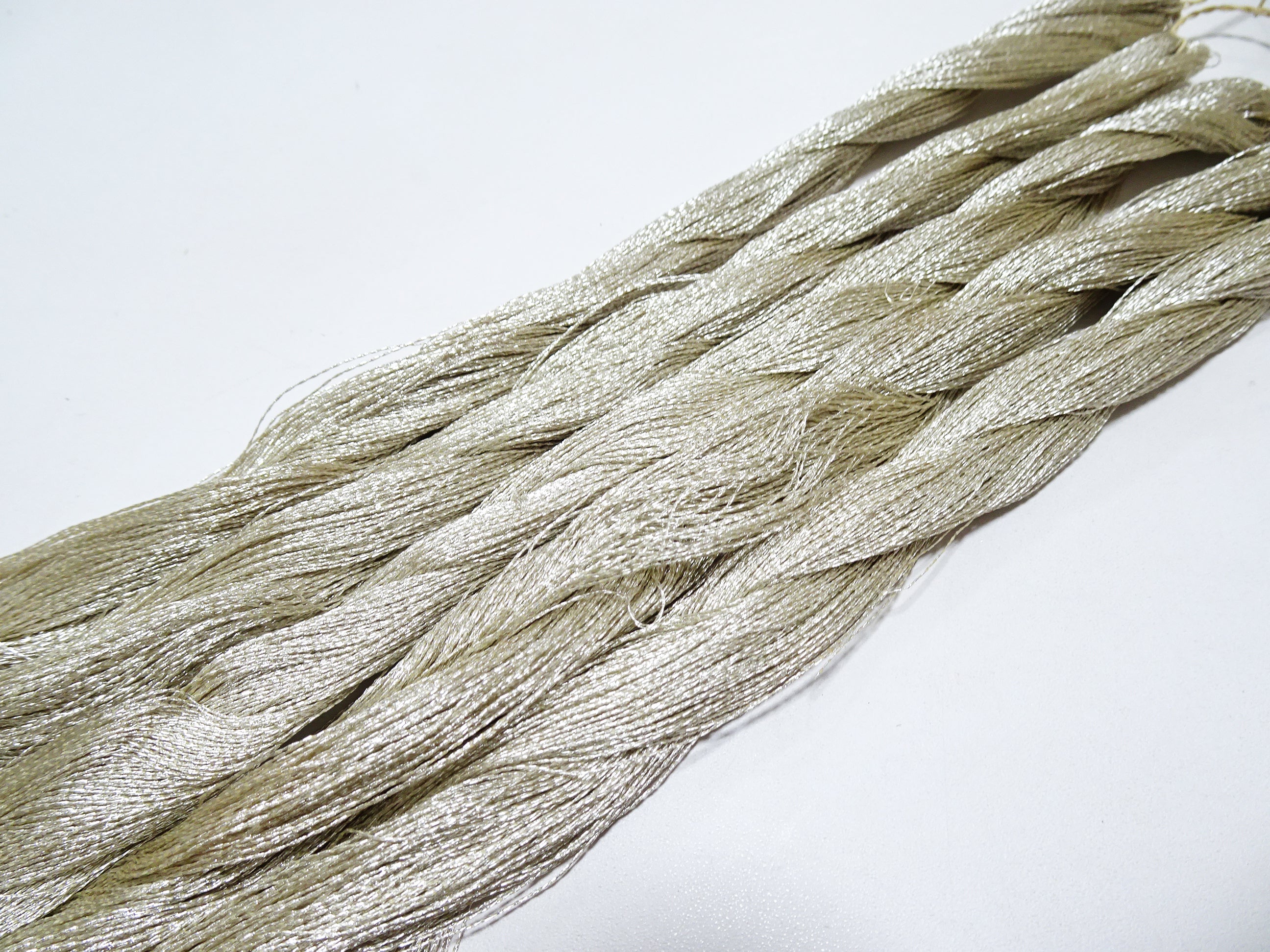 Japanese vintage rare Double Twist high class real silver leaf thread 5sets embroidery 12390