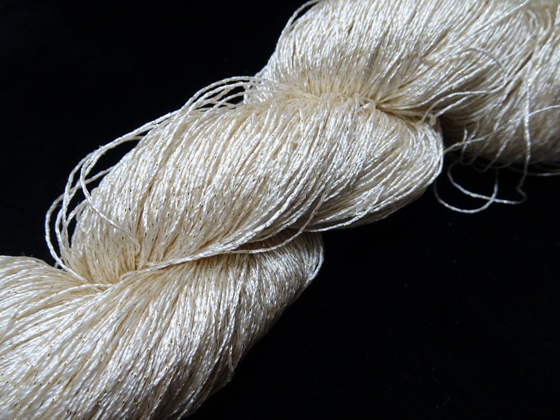 Japanese Vintage High Class Rare Silk Thread Mixture of Gold embroidery 17892