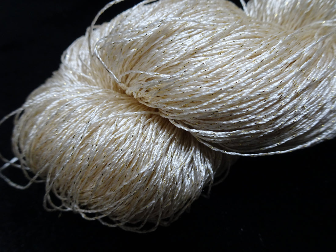 Japanese Vintage High Class Rare Silk Thread Mixture of Gold embroidery 17892