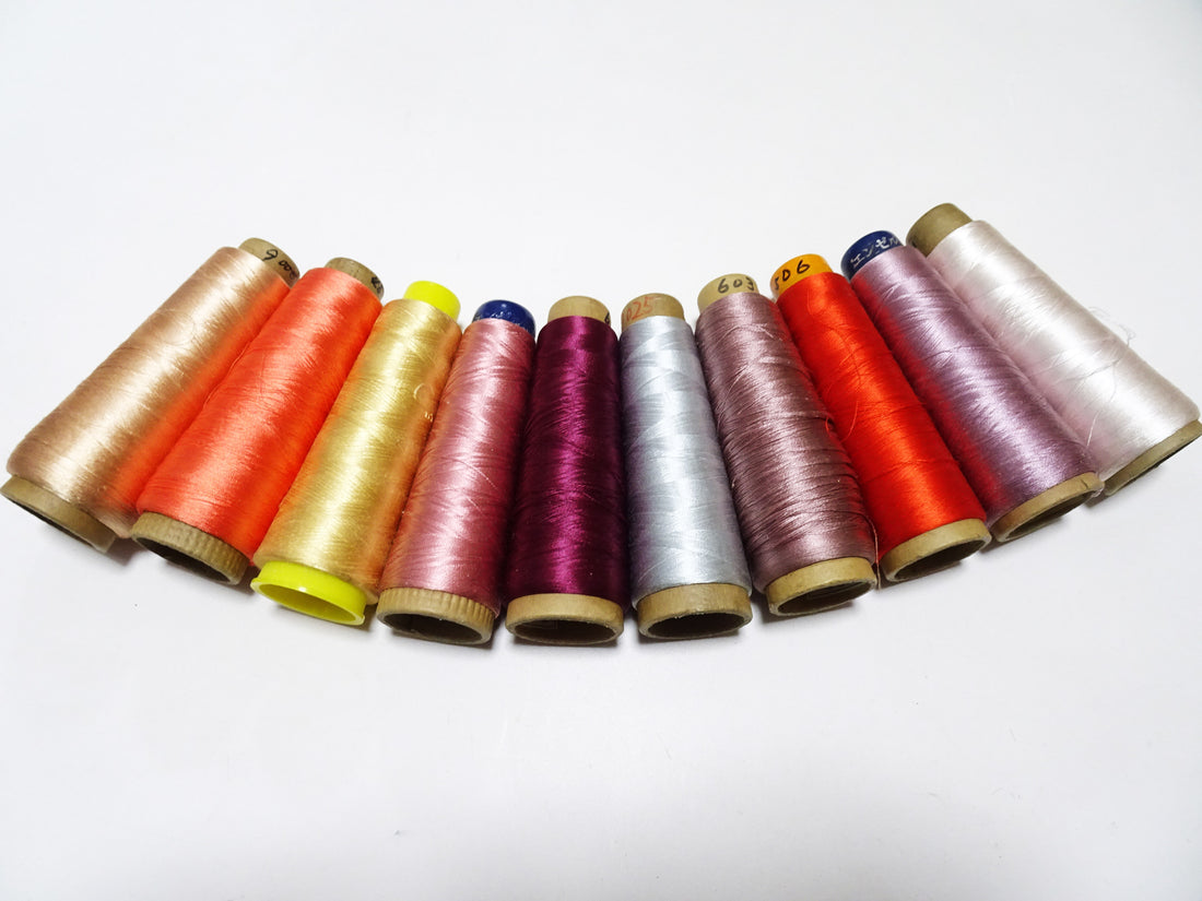 Special Price!! Japanese vintage silk thread 10sets embroidery Over 6,000 meters  16361