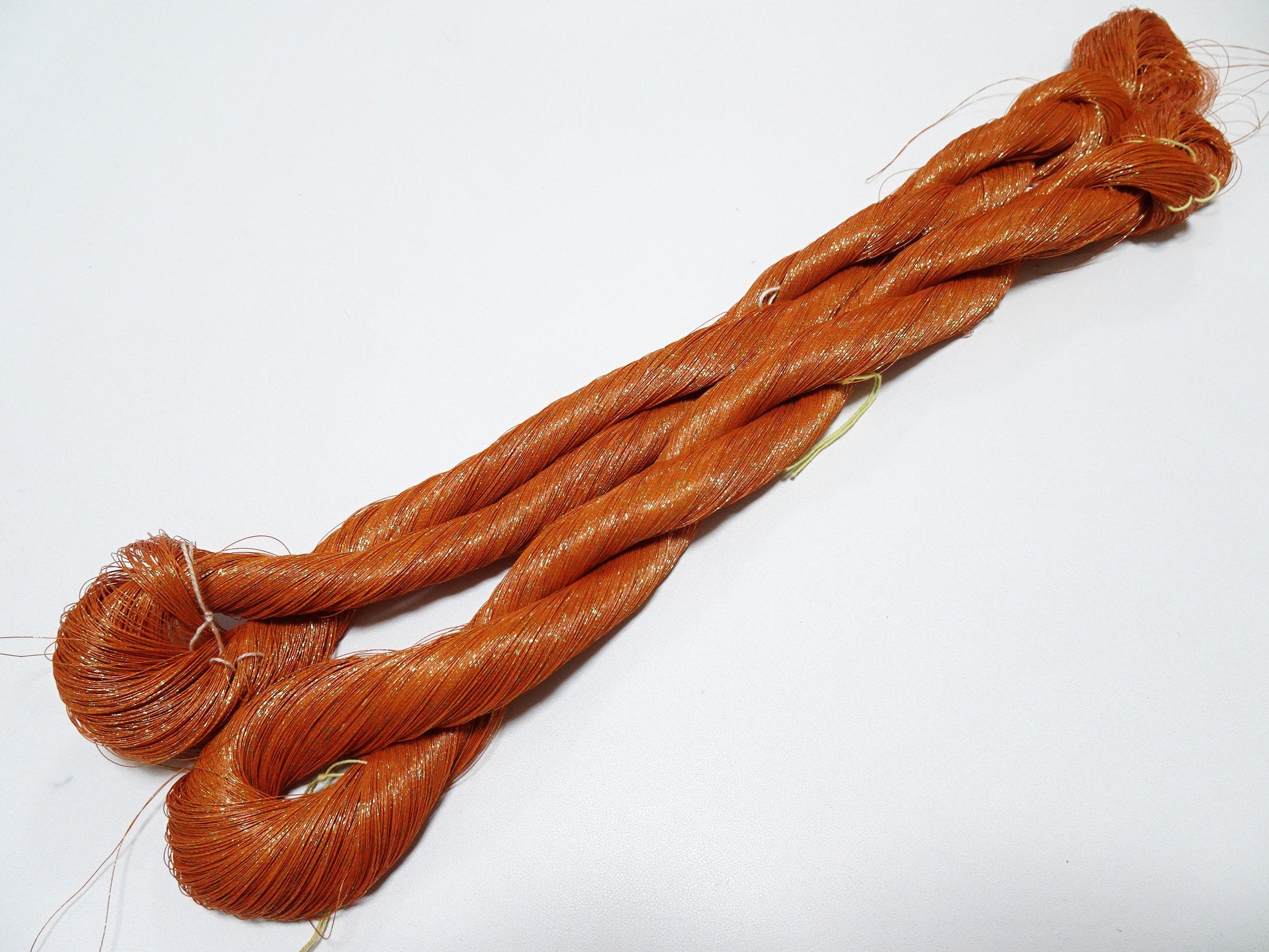 Special price! Japanese Vintage Super Rare Urushi (japanese lacquer) Kinsunago thread 2sets Over 1500M  0.16mm  12600