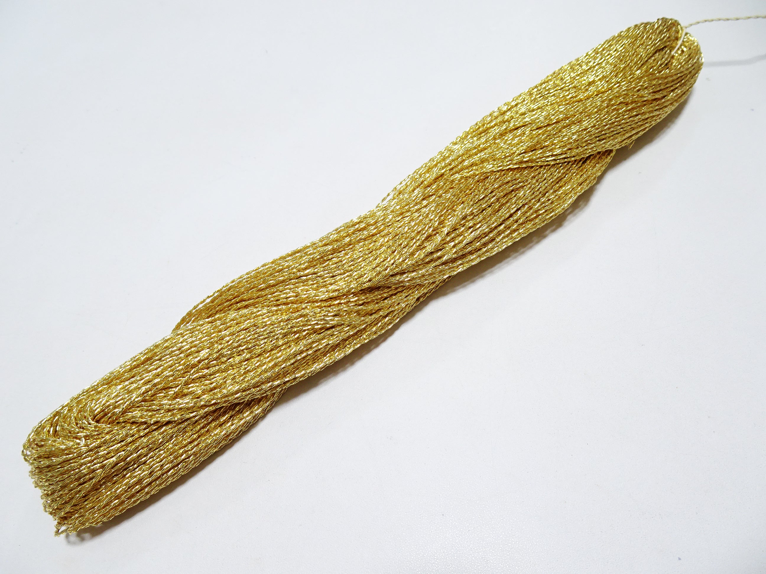 Special price!Japanese vintage rare Double Twist high class gold leaf thread embroidery 12391