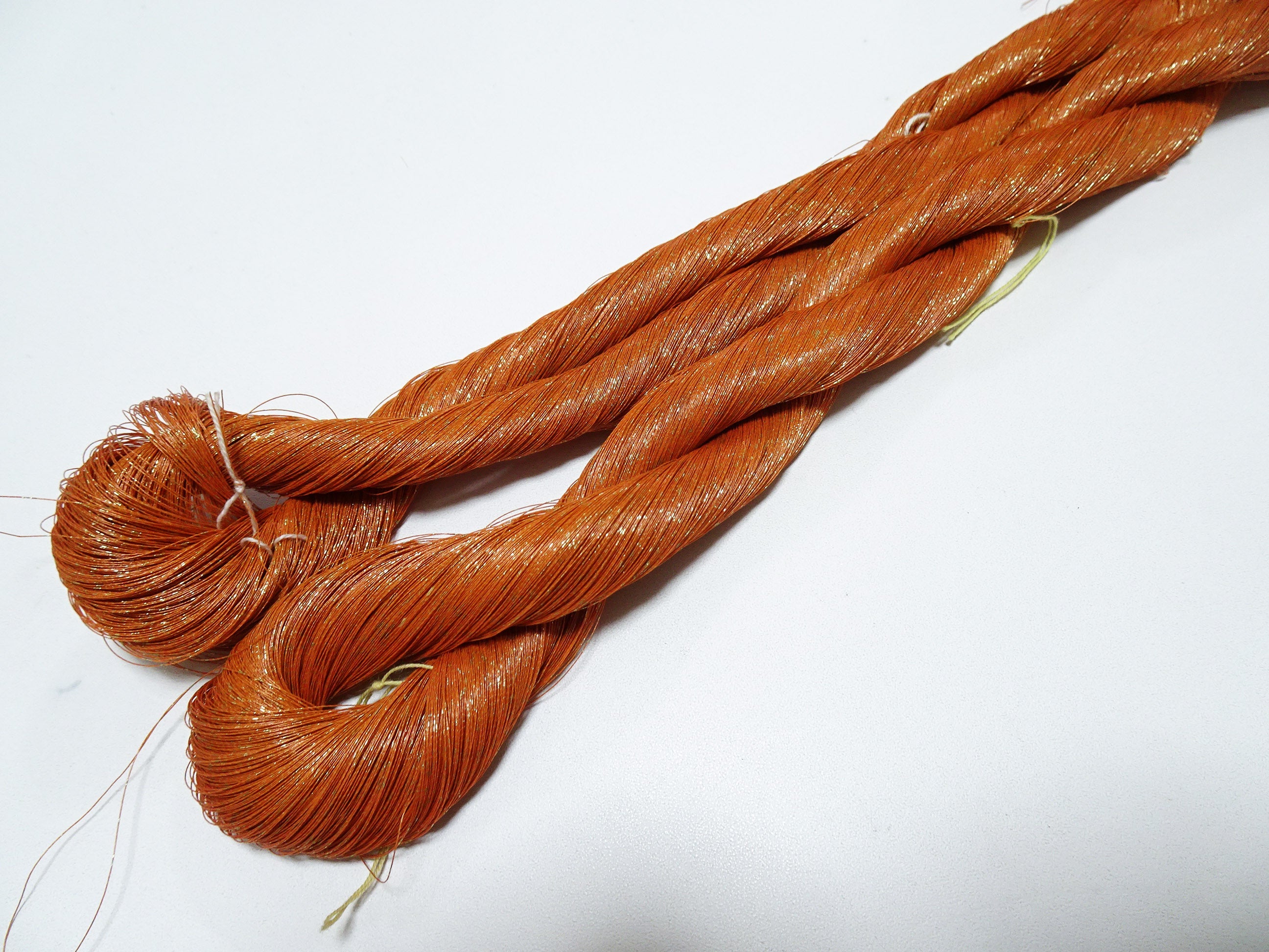 Special price! Japanese Vintage Super Rare Urushi (japanese lacquer) Kinsunago thread 2sets Over 1500M  0.16mm  12600