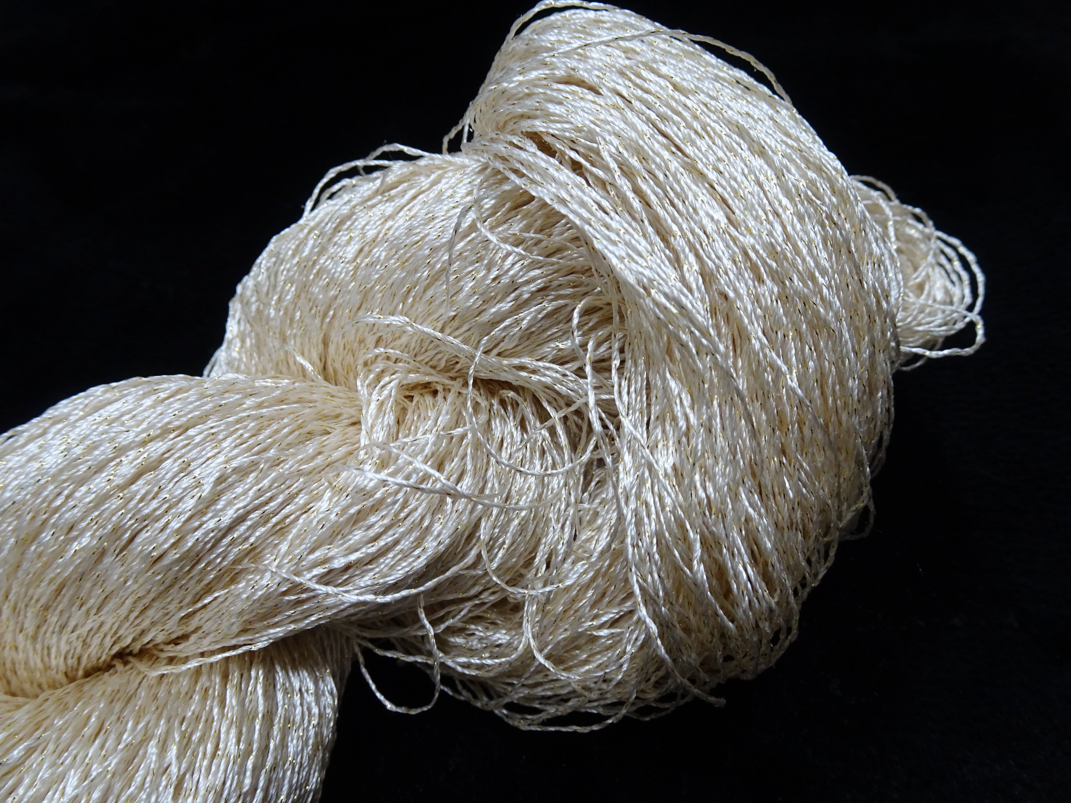 Japanese Vintage High Class Rare Silk Thread Mixture of Gold embroidery 17893