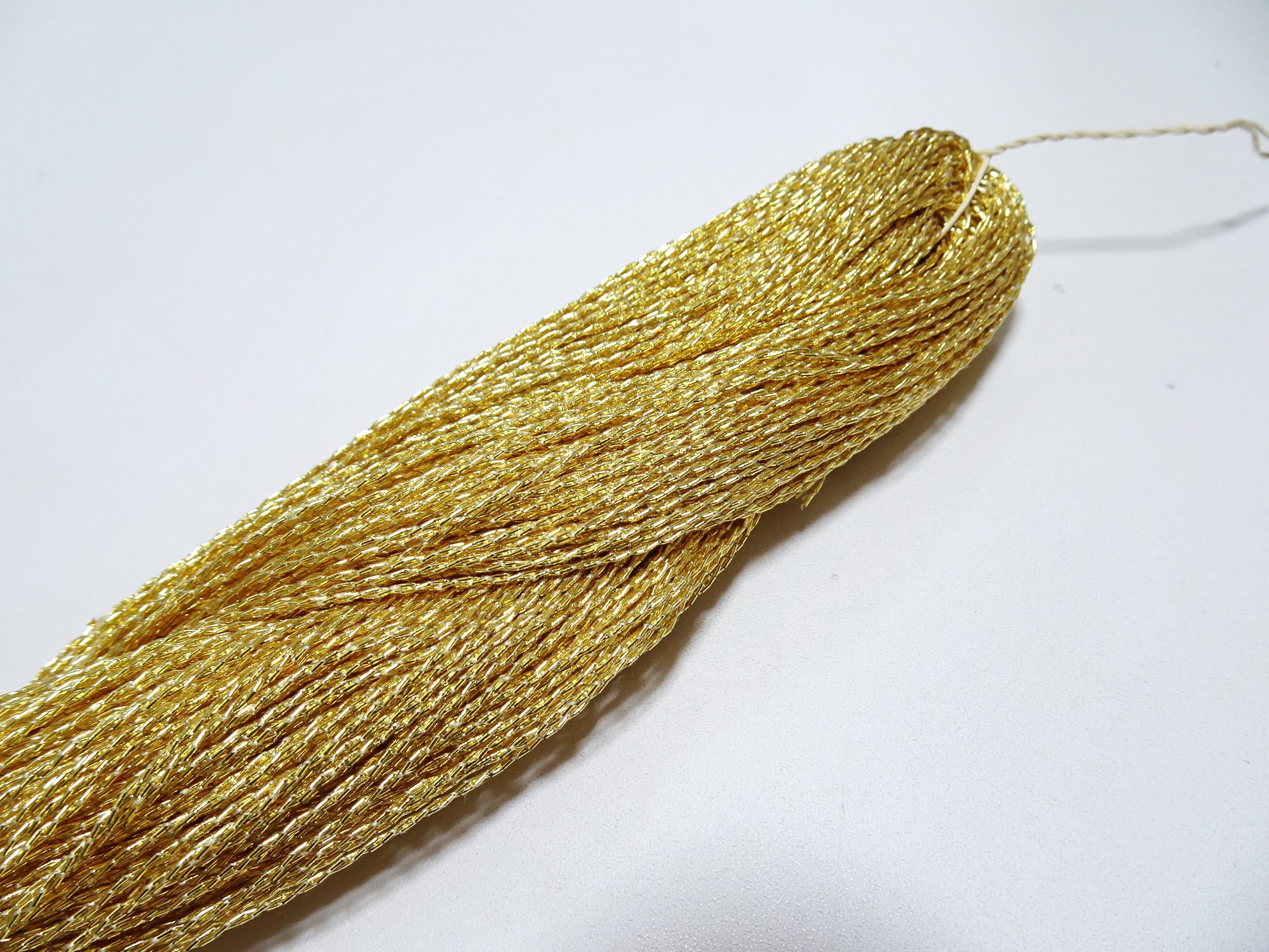 Special price!Japanese vintage rare Double Twist high class gold leaf thread embroidery 12391