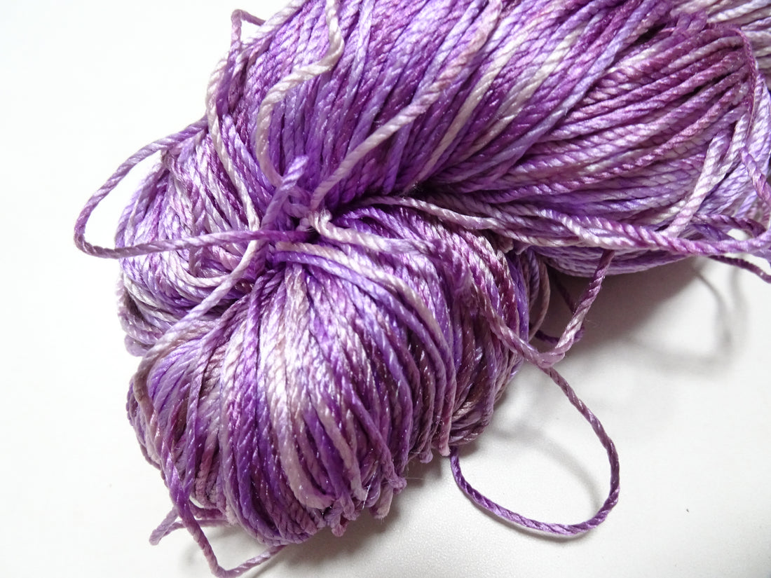 Japanese Tanaka Gen Silk – One-of-a-Kind Hand-Dyed Artistic Silk Thread, Rare Japanese Artisan Yarn, Limited Stock 16503
