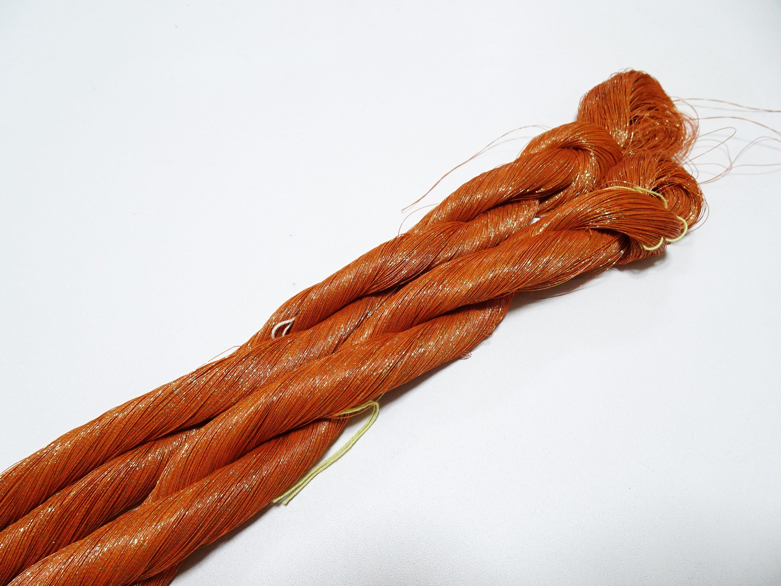 Special price! Japanese Vintage Super Rare Urushi (japanese lacquer) Kinsunago thread 2sets Over 1500M  0.16mm  12600