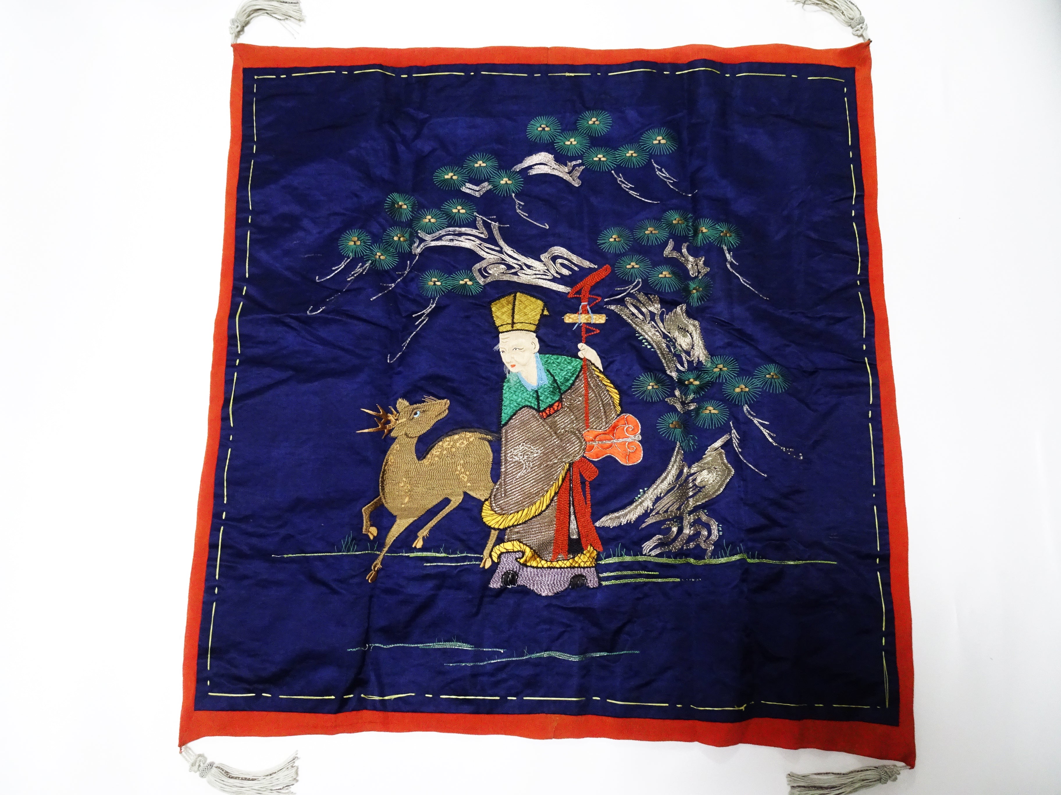 Japanese Antique high quality Super Rare Fukusa Embroidery