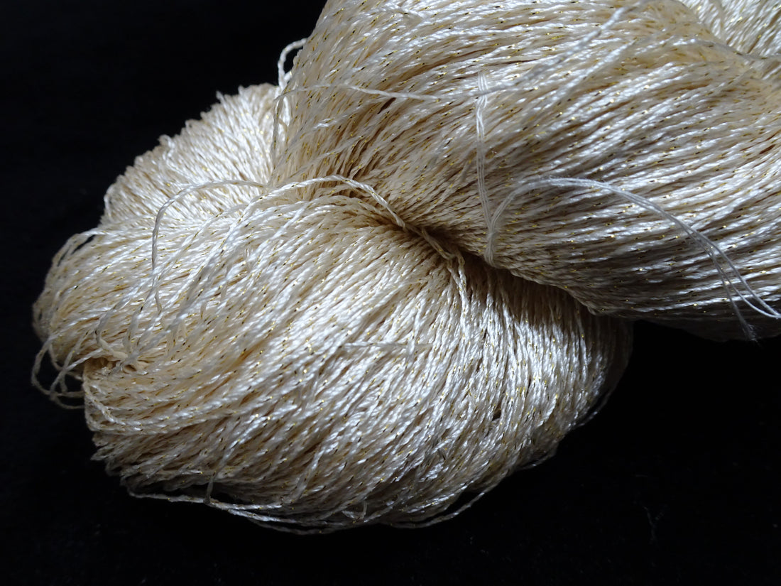 Japanese Vintage High Class Rare Silk Thread Mixture of Gold embroidery 17893