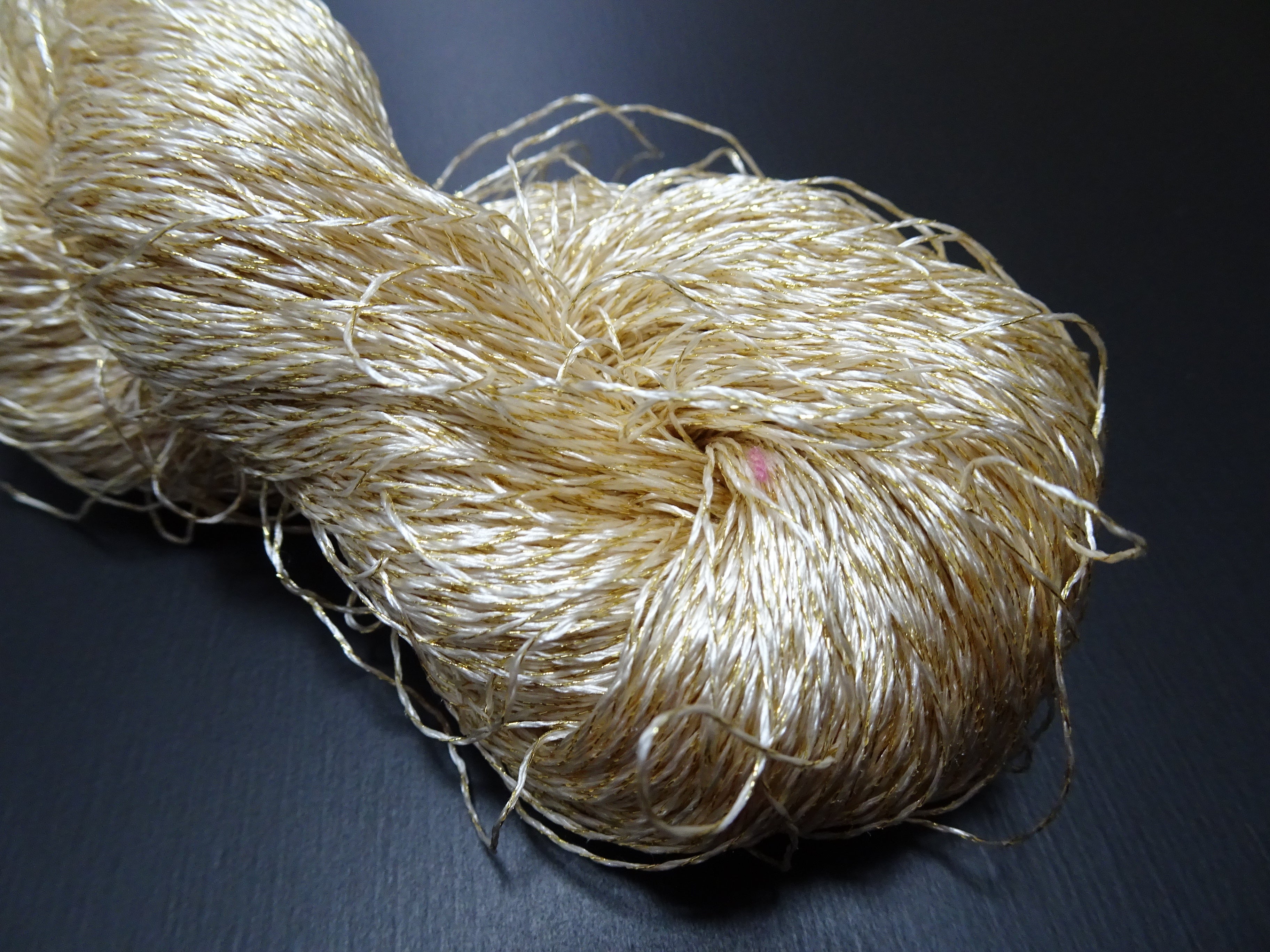 Japanese Vintage High Class Rare Silk Thread Mixture of Gold embroidery 17691