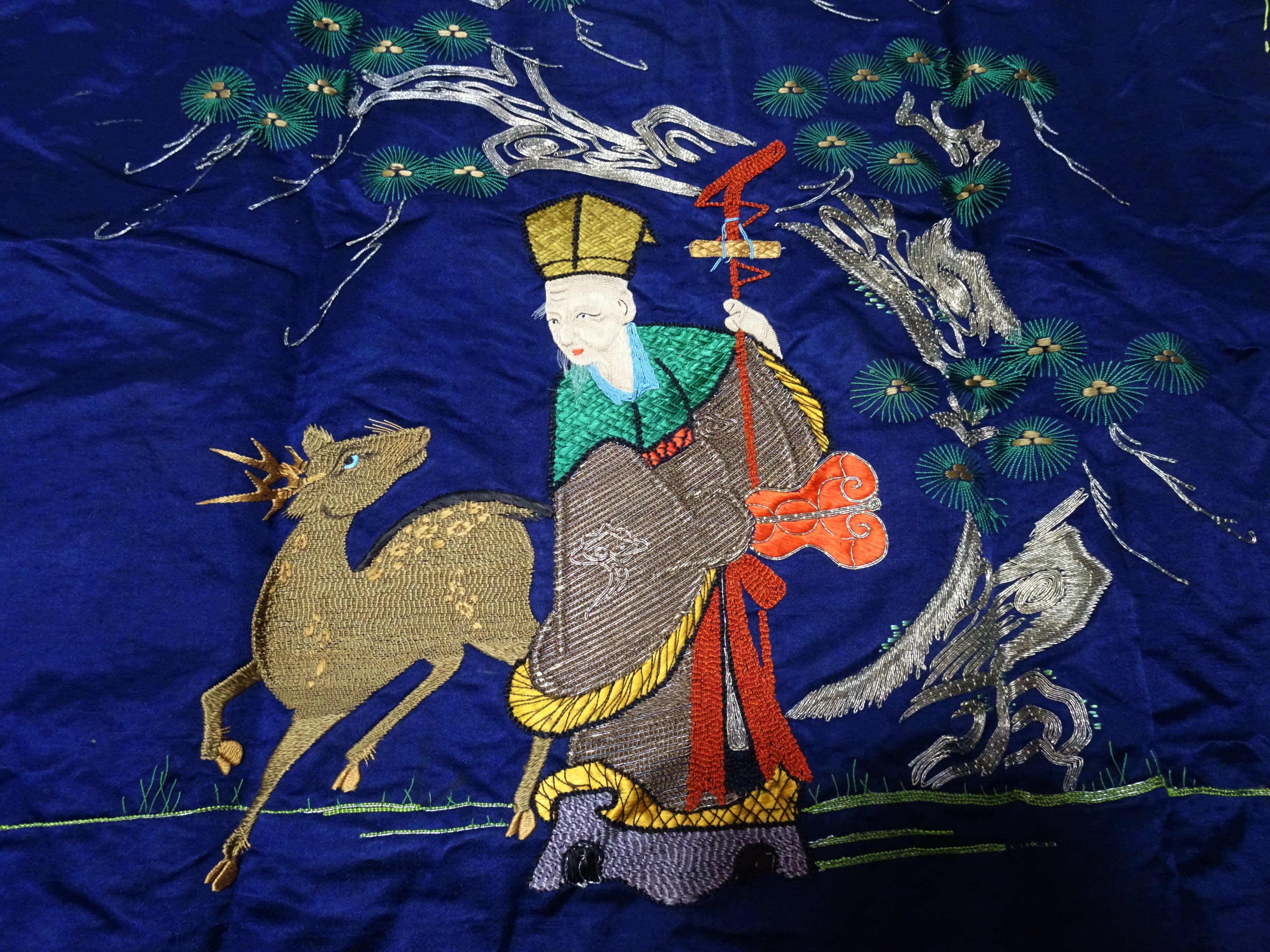 Japanese Antique high quality Super Rare Fukusa  Embroidery 7680