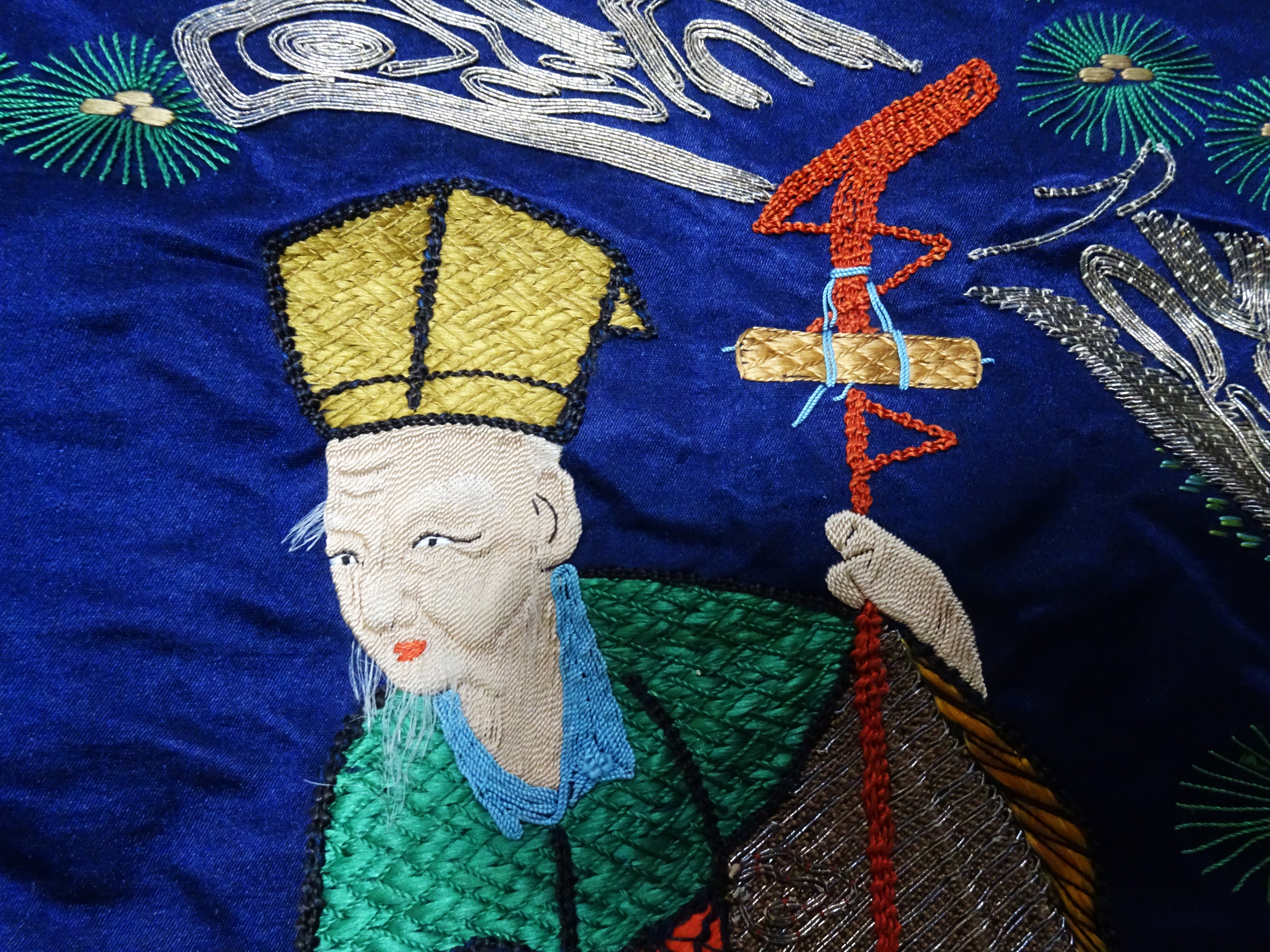 Japanese Antique high quality Super Rare Fukusa  Embroidery 7680