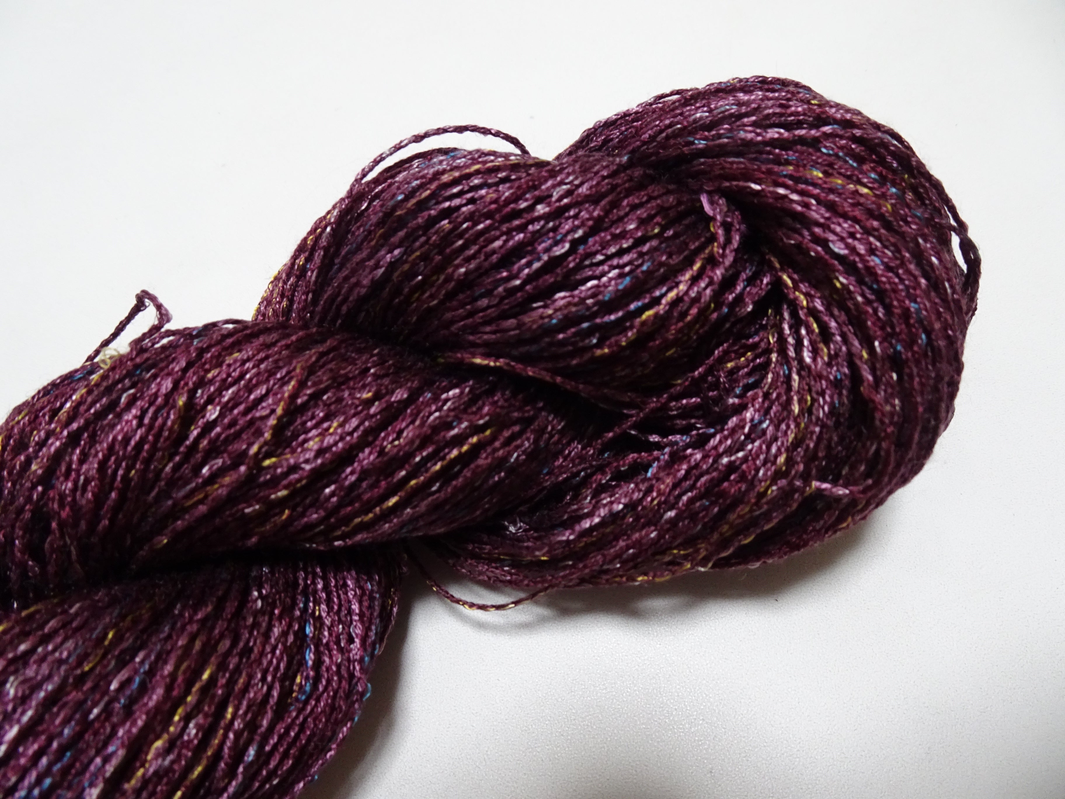 Japanese Tanaka Gen Silk – One-of-a-Kind Hand-Dyed Artistic Silk Wool Thread(Silk87% Wool13%), Rare Japanese Artisan Yarn, Limited Stock 16471