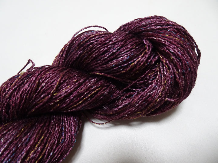 Japanese Tanaka Gen Silk – One-of-a-Kind Hand-Dyed Artistic Silk Wool Thread(Silk87% Wool13%), Rare Japanese Artisan Yarn, Limited Stock 16471