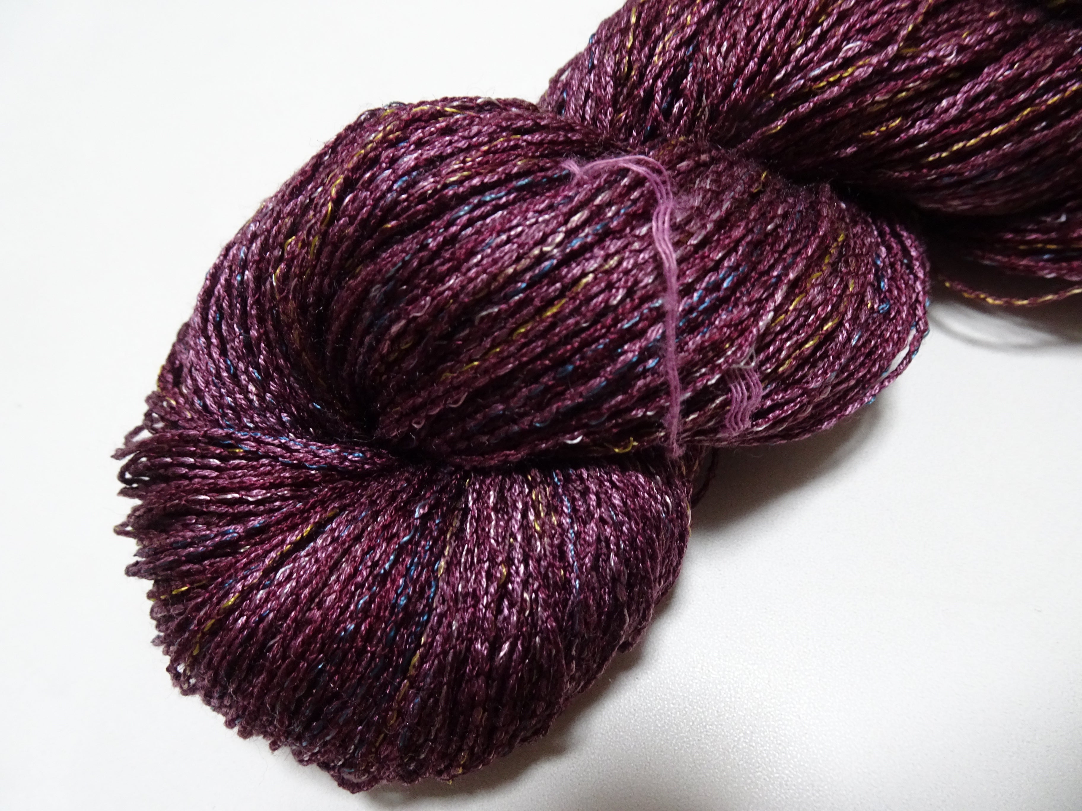 Japanese Tanaka Gen Silk – One-of-a-Kind Hand-Dyed Artistic Silk Wool Thread(Silk87% Wool13%), Rare Japanese Artisan Yarn, Limited Stock 16471