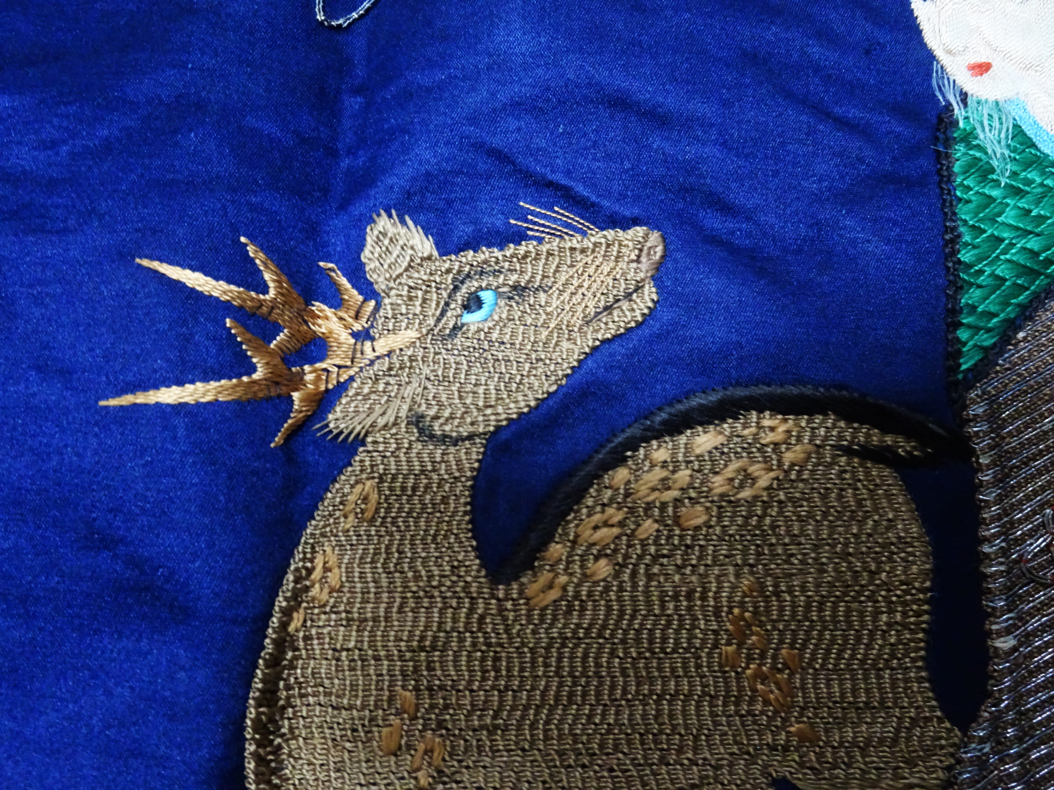 Japanese Antique high quality Super Rare Fukusa  Embroidery 7680