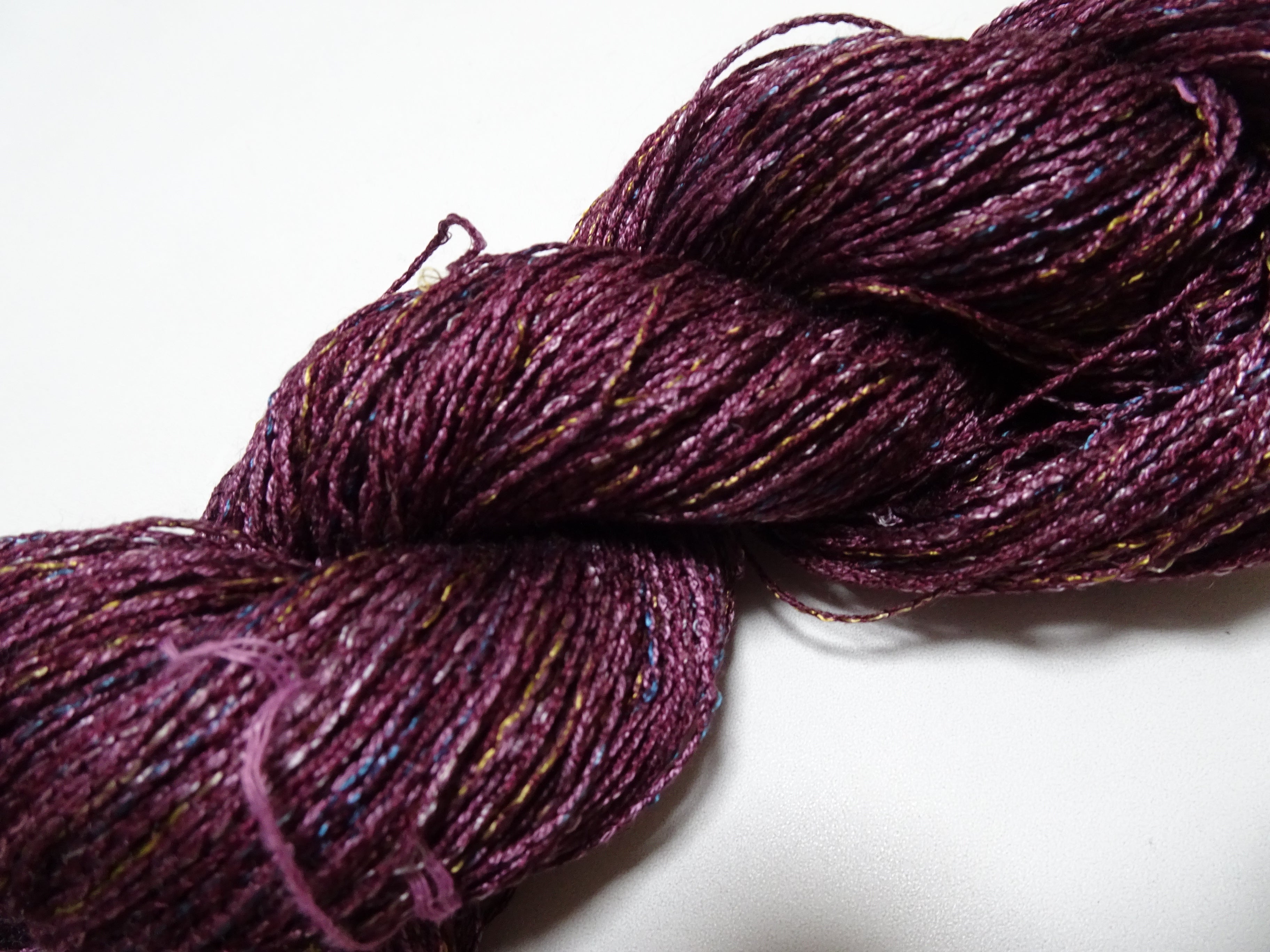 Japanese Tanaka Gen Silk – One-of-a-Kind Hand-Dyed Artistic Silk Wool Thread(Silk87% Wool13%), Rare Japanese Artisan Yarn, Limited Stock 16471