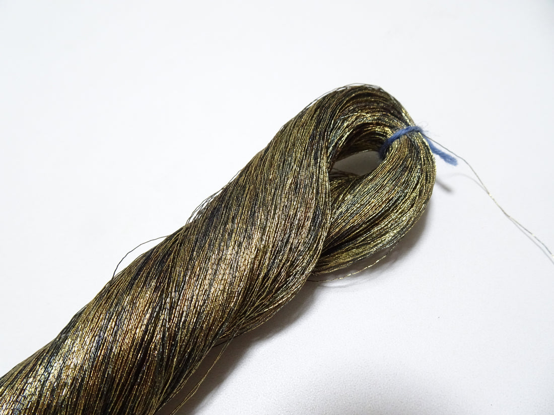 Japanese vintage high class aluminum leaf thread raten 14 embroidery 1000M