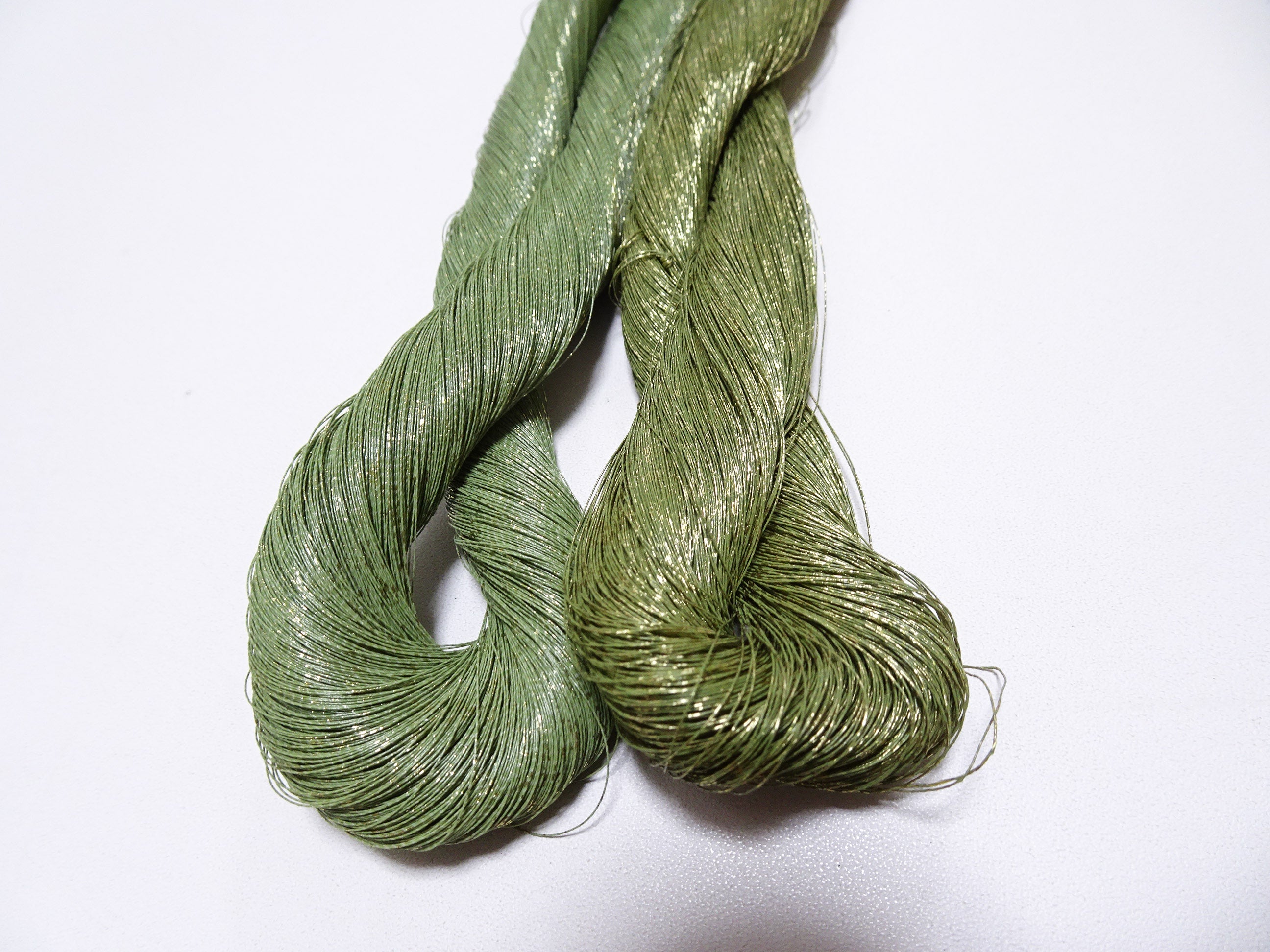 Special price! Japanese Vintage Super Rare Urushi (japanese lacquer) Kinsunago thread 2sets Over 1500M  0.16mm  12601