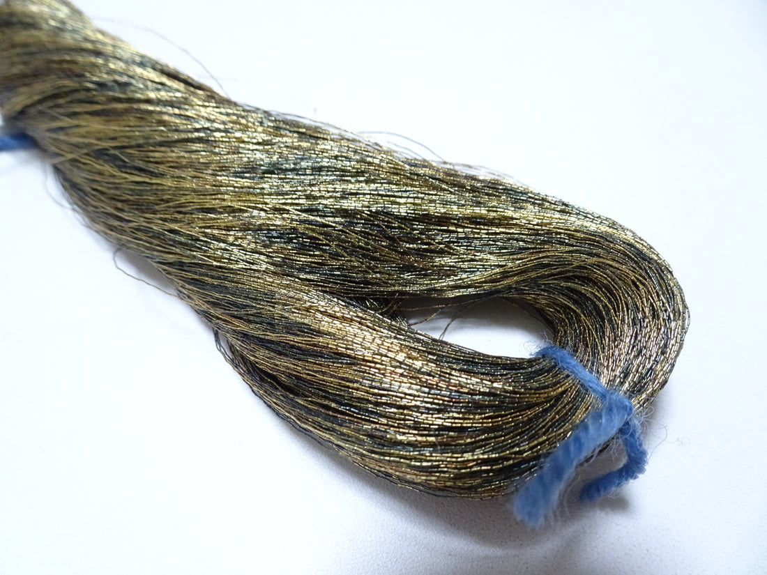 Japanese vintage high class aluminum leaf thread raten 14 embroidery 1000M