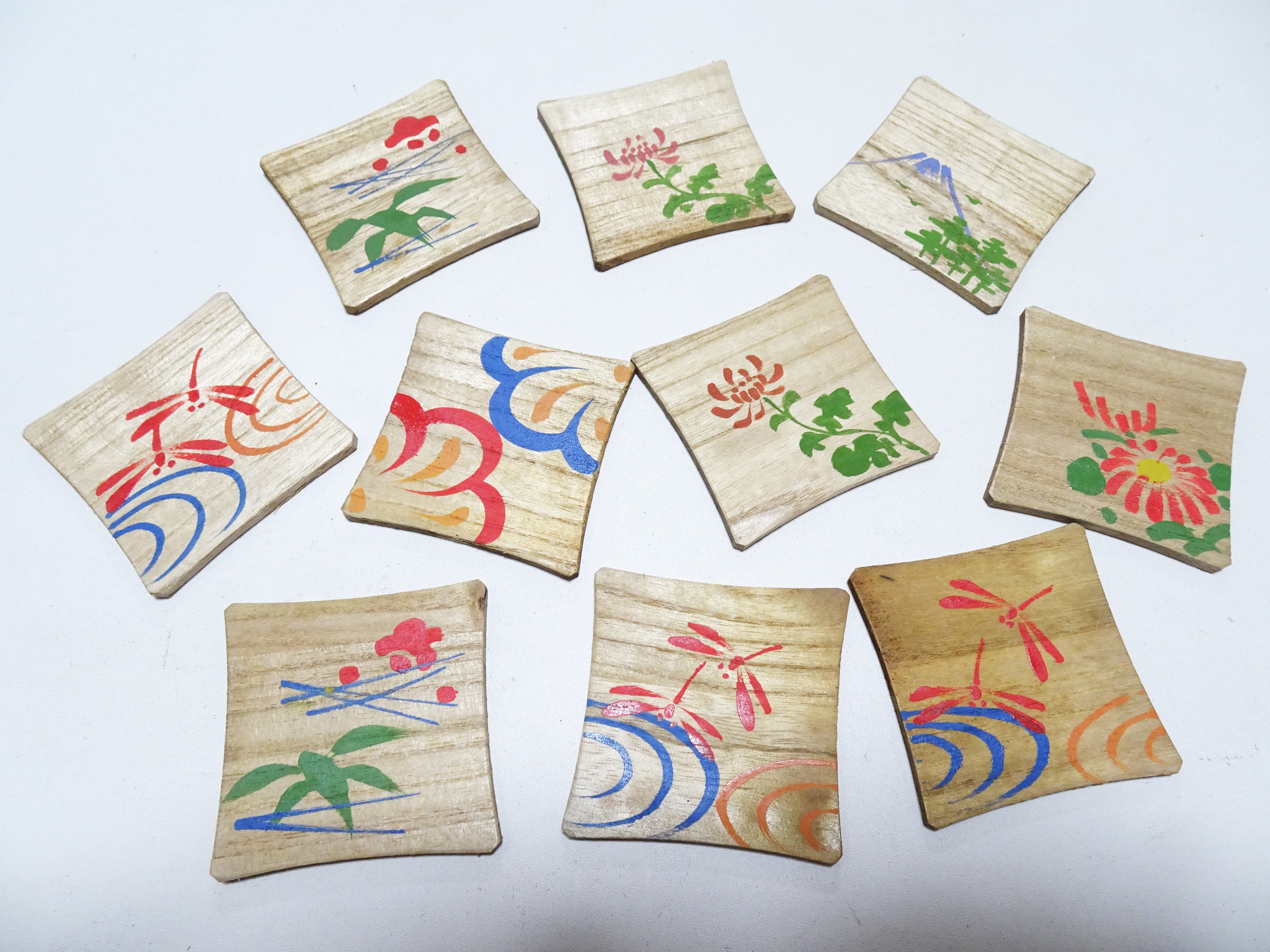 Vintage Japanese Wooden Thread Spools 10sets 17449