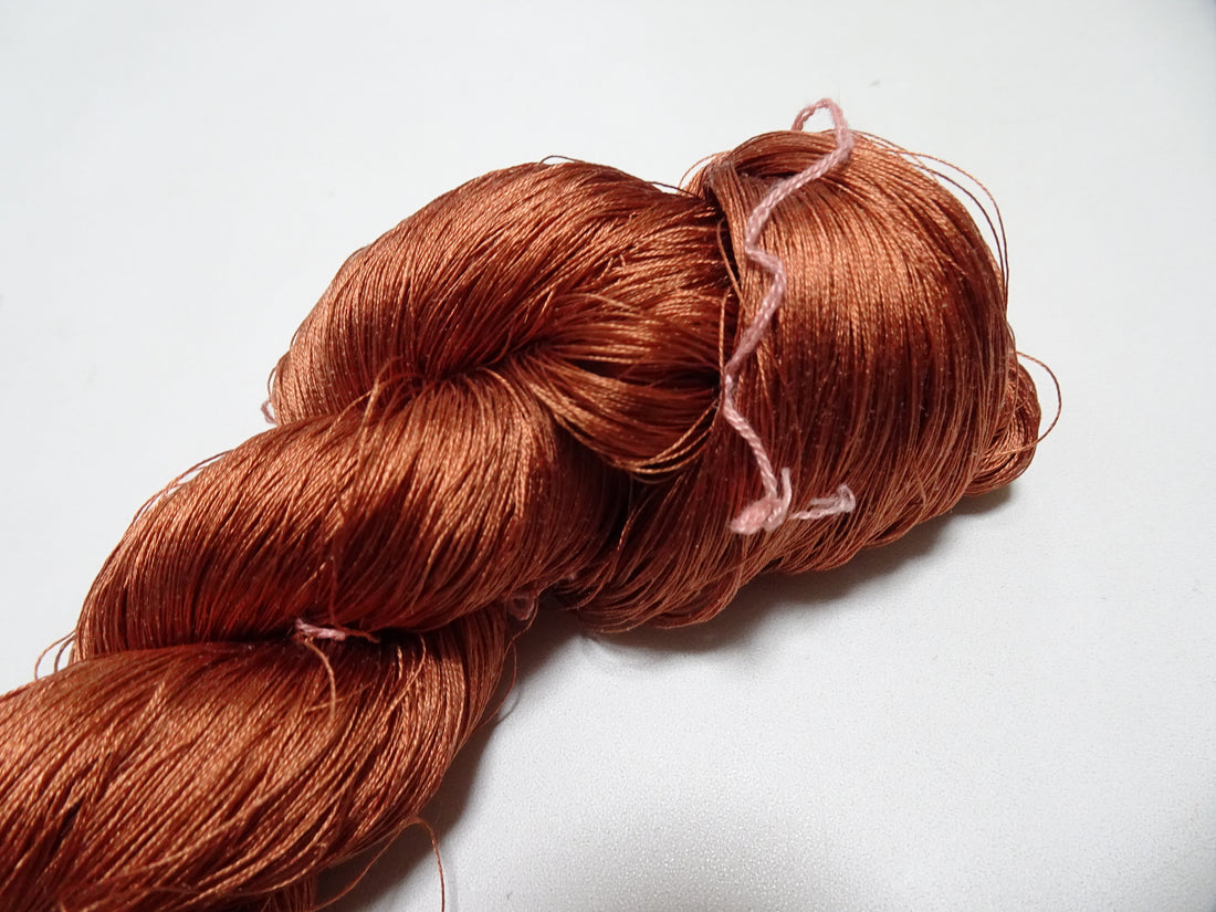 Japanese Vintage Twisted Silk Thread Embroidery 17128