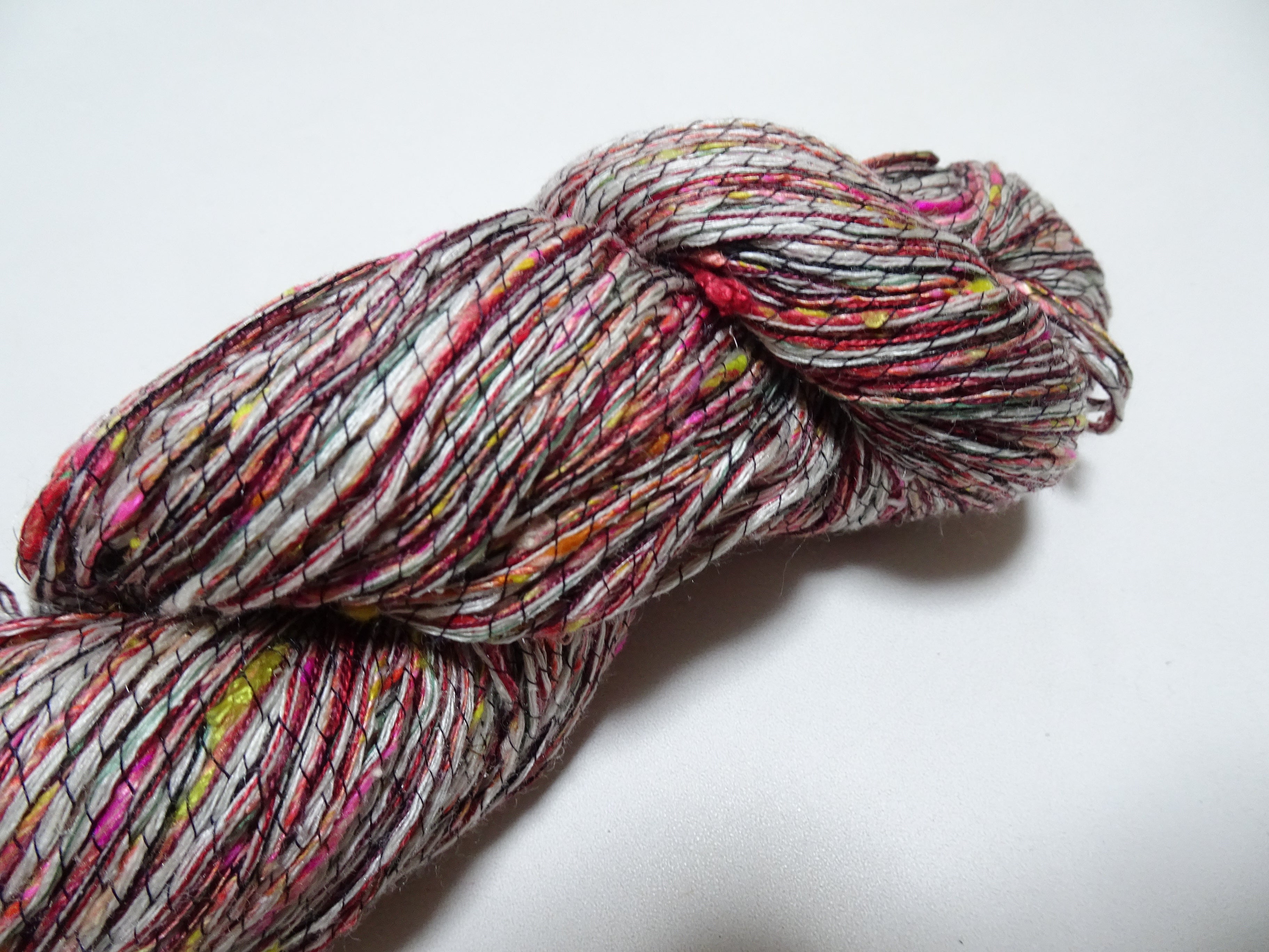 Japanese Tanaka Gen Silk – One-of-a-Kind Hand-Dyed Artistic Silk Wool Thread(Silk87% Wool13%), Rare Japanese Artisan Yarn, Limited Stock 16472