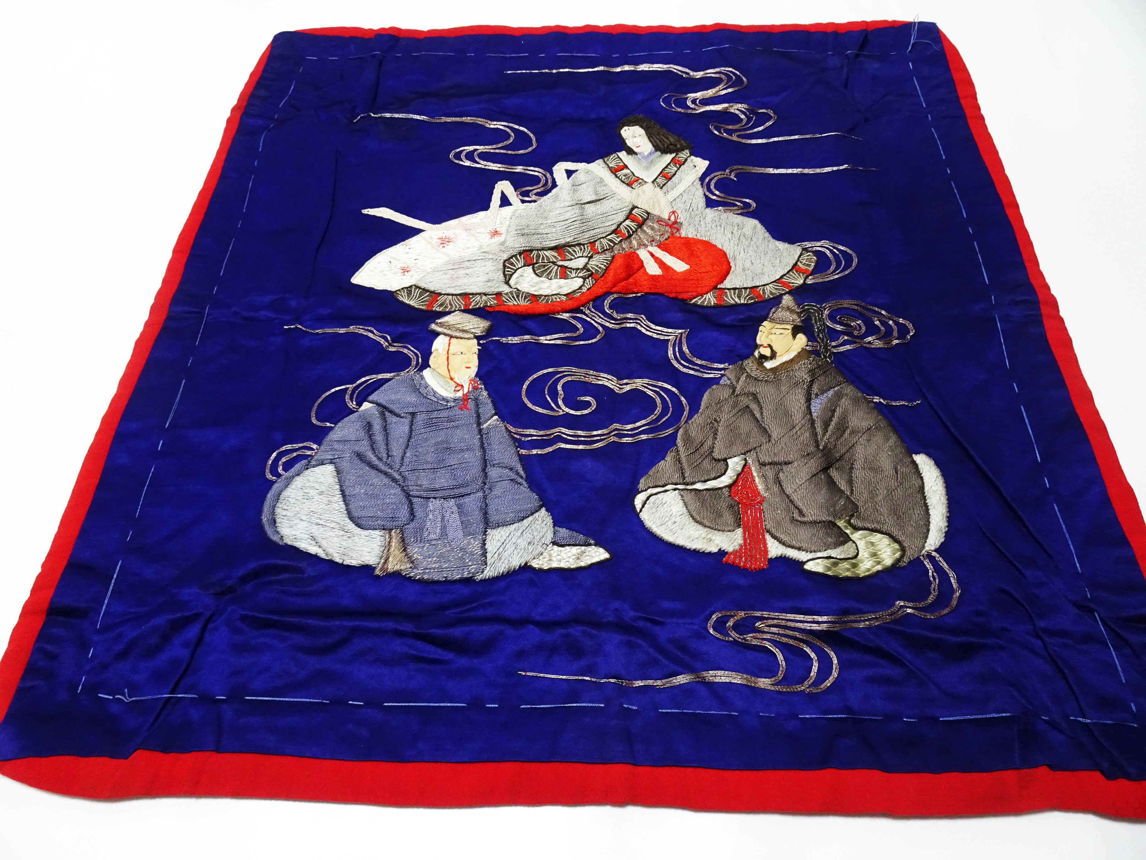 Japanese Antique high quality Super Rare Fukusa  Embroidery 7681