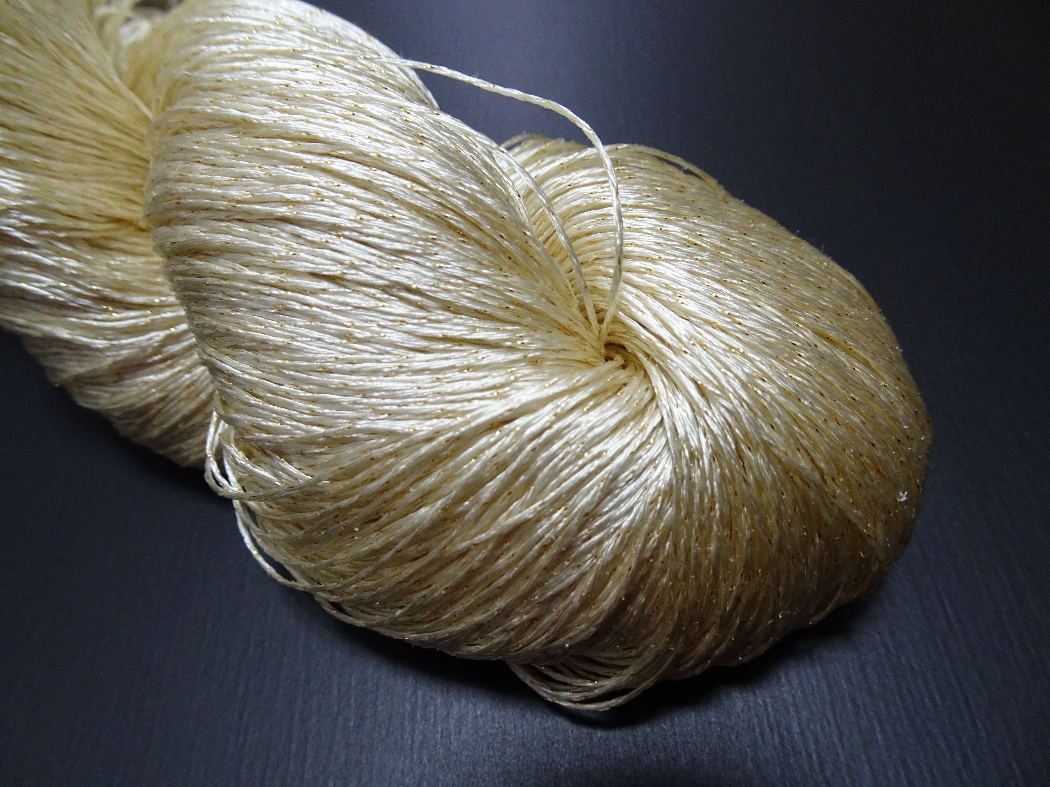 Japanese Vintage High Class Rare Silk Thread Mixture of Gold embroidery 17693