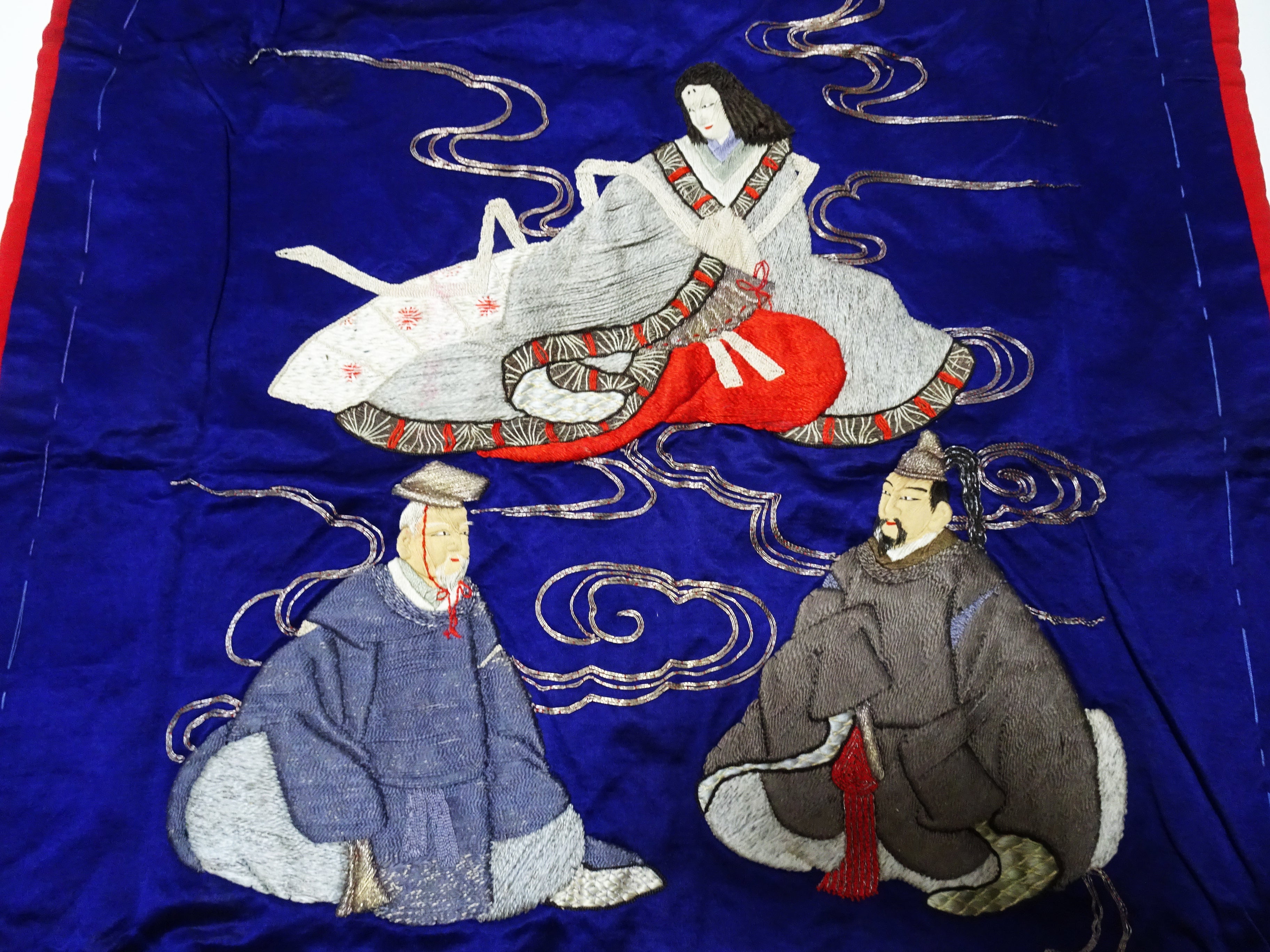 Japanese Antique high quality Super Rare Fukusa  Embroidery 7681