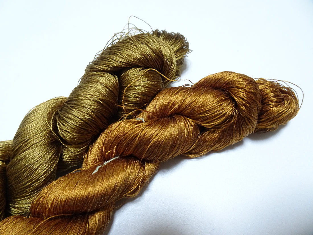 Japanese Vintage Twisted Silk Thread 2sets Embroidery 16952