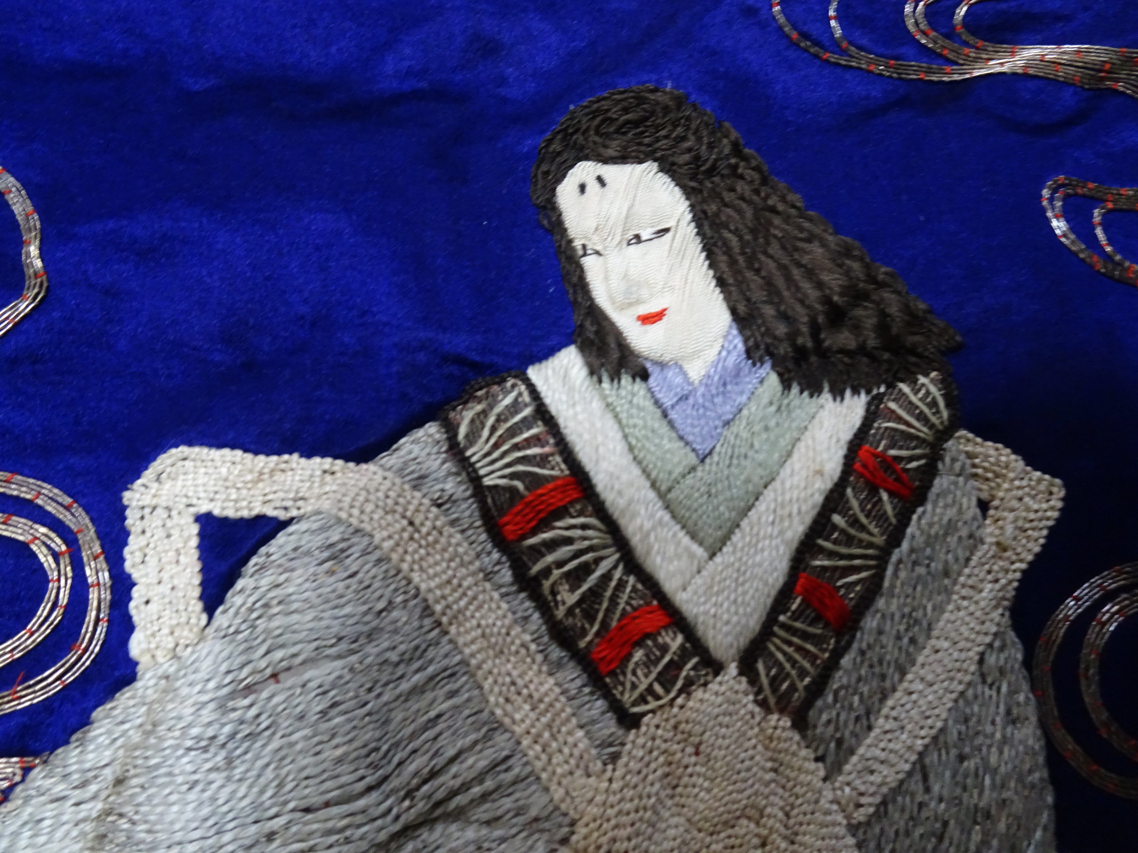 Japanese Antique high quality Super Rare Fukusa  Embroidery 7681