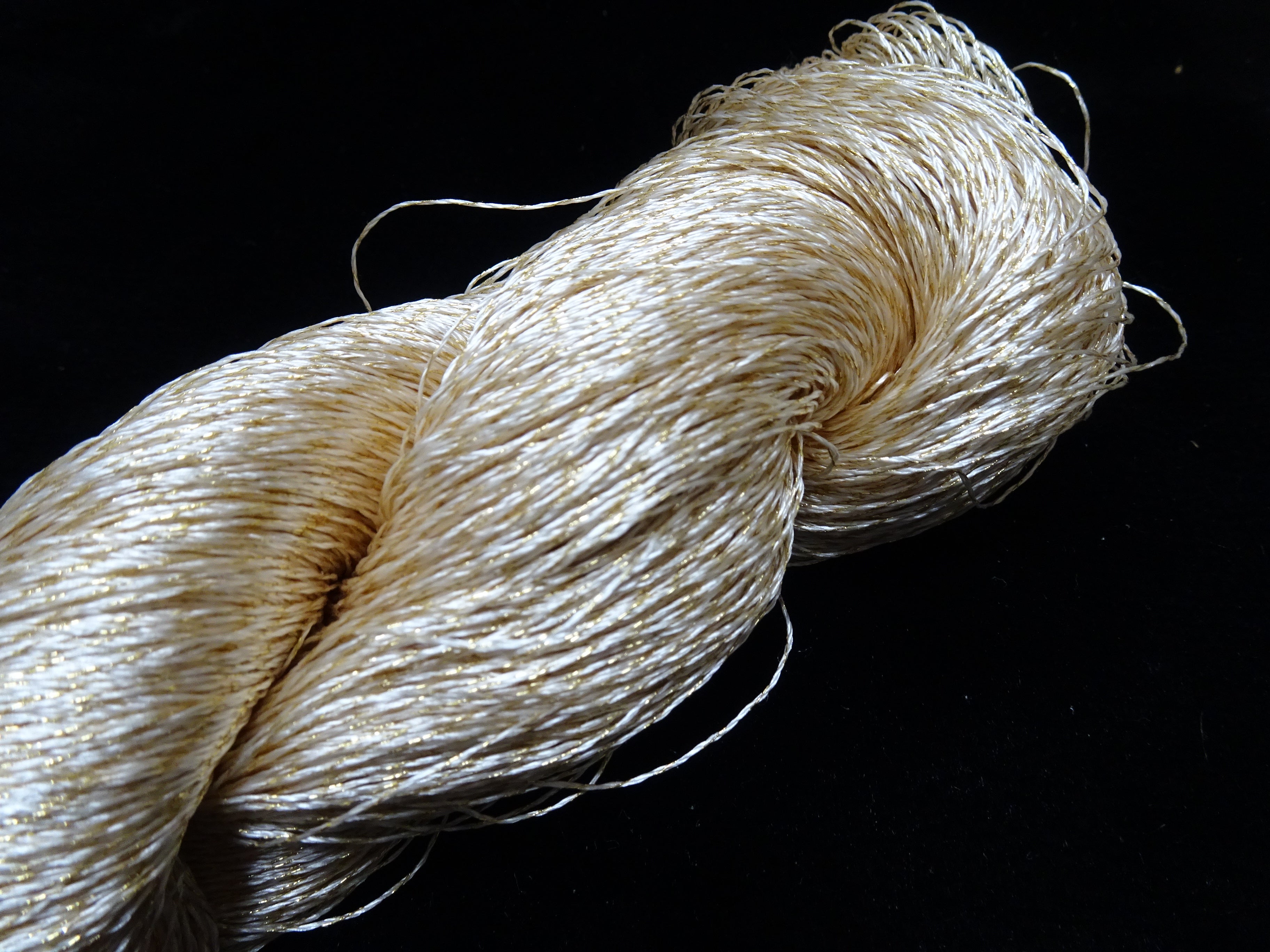 Japanese Vintage High Class Rare Silk Thread Mixture of Gold embroidery 17896