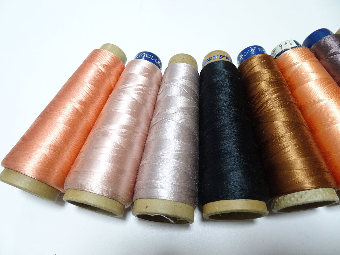 Special Price!! Japanese vintage silk thread 10sets embroidery Over 6,000 meters  16364