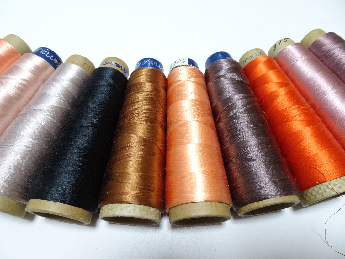 Special Price!! Japanese vintage silk thread 10sets embroidery Over 6,000 meters  16364